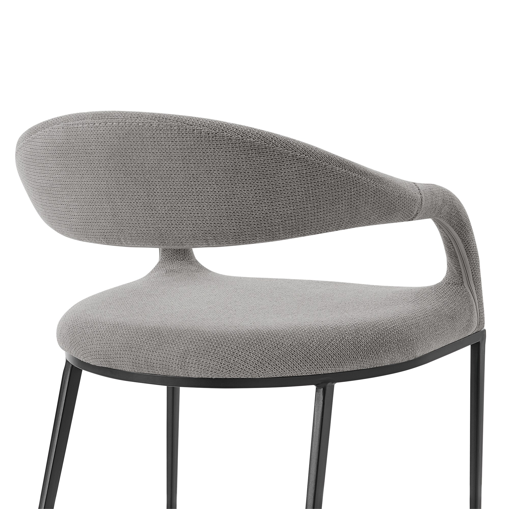 Armen Living LCMOSIBLKLGRY Dining-Chairs - View #6