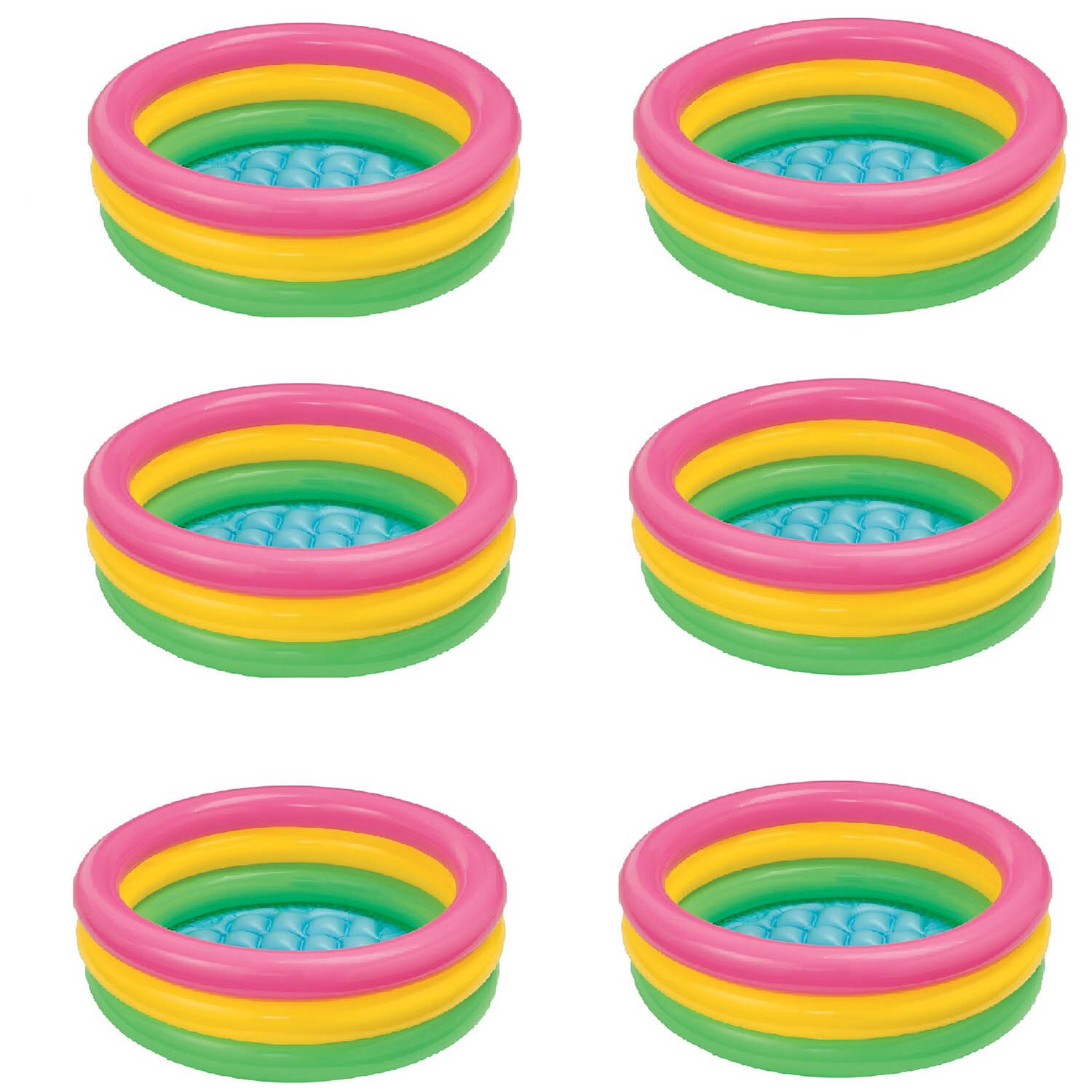 Intex 177195 6 x 58924EP 34-Inches L x 34-Inches W Multicolor Round Kiddie Pool