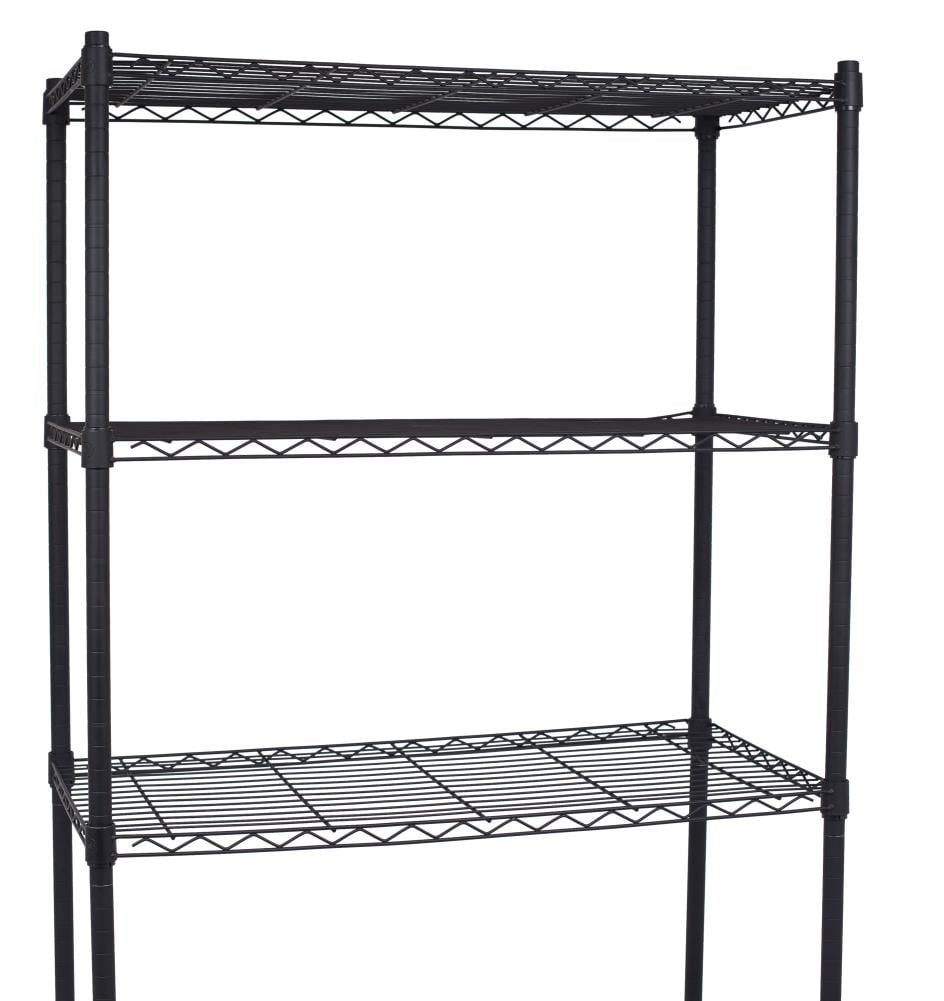 BirdRock Home 36-in W x 72-in H Steel Black Freestanding Utility Storage Cabinet