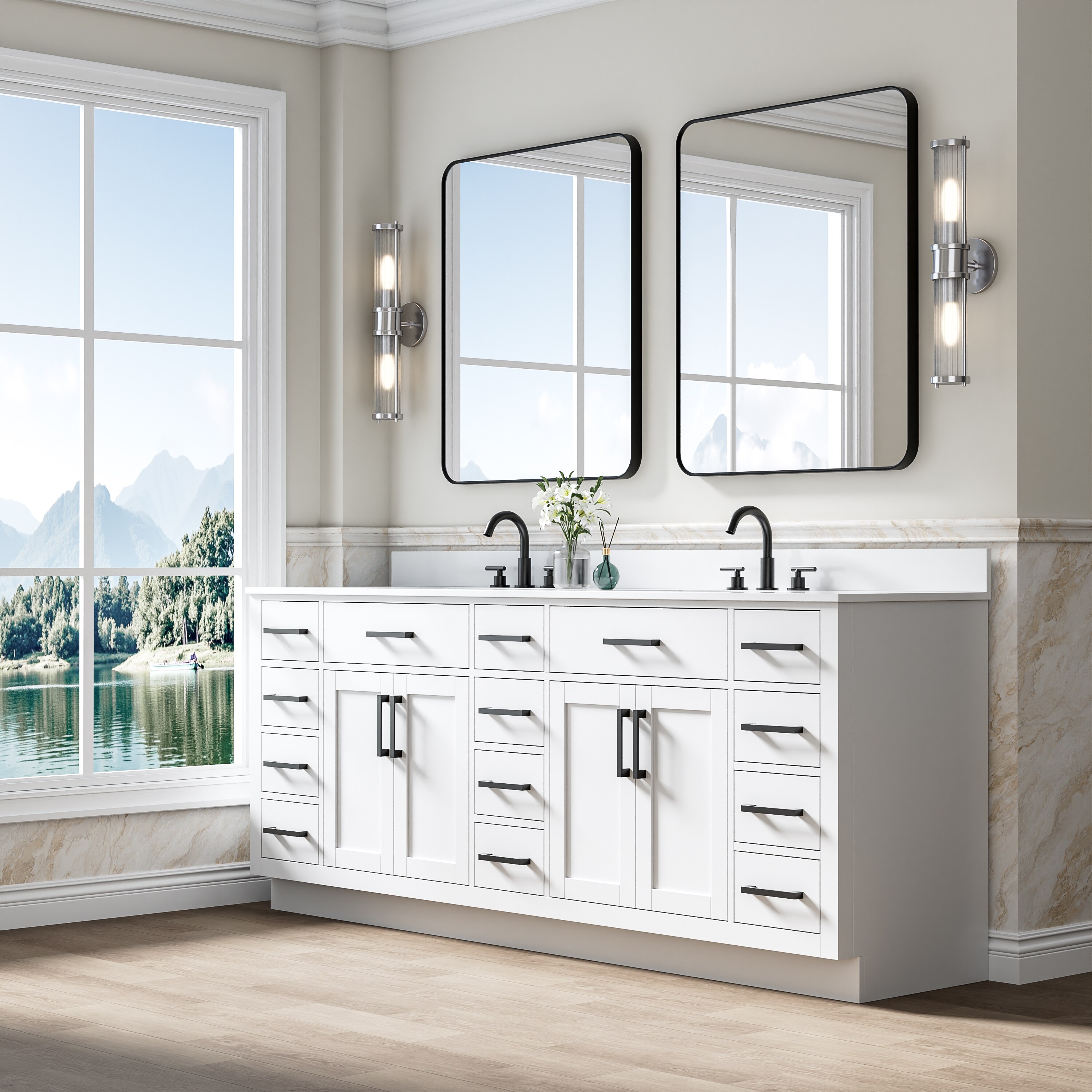 Ayelon BVMBWT84WC Bath-Vanity-Combo - View #2