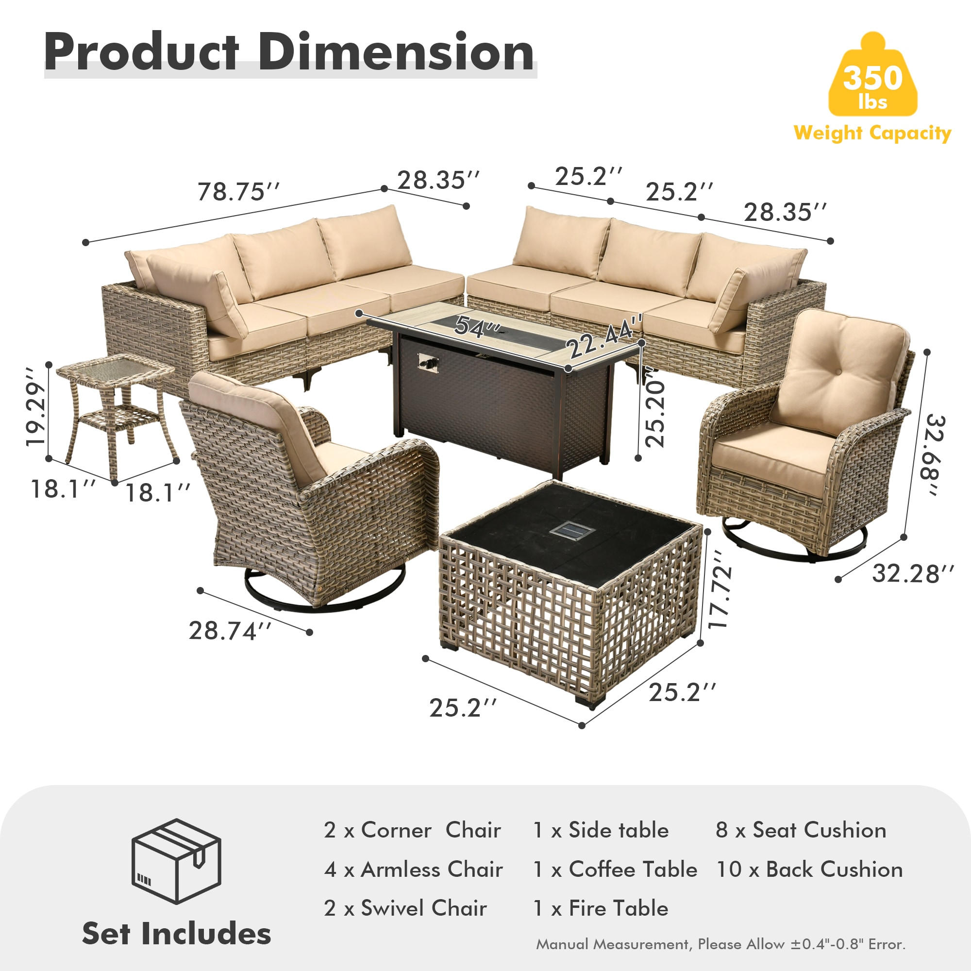 Ovios RFP5SK600YV Patio-Conversation-Sets - View #8