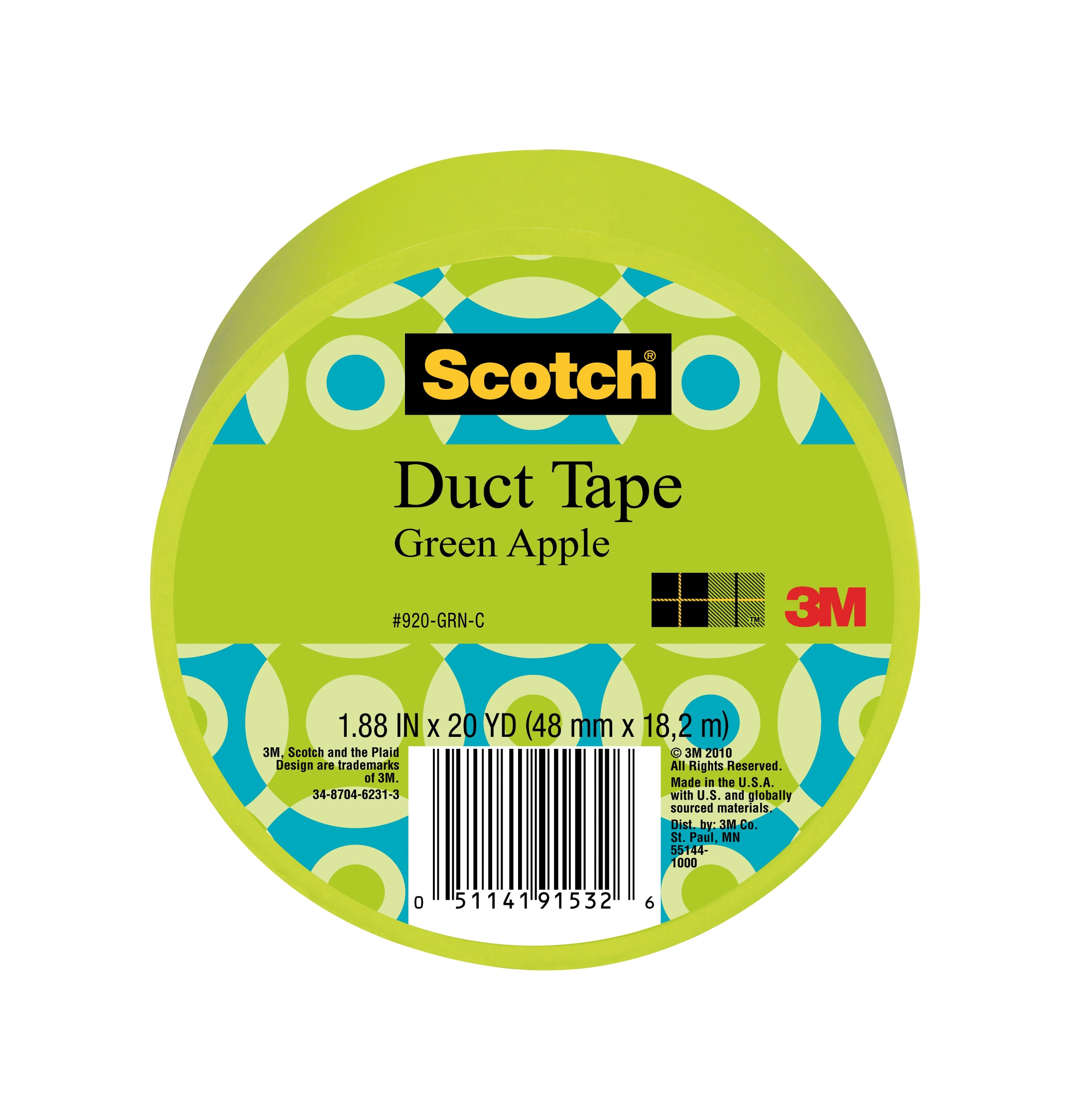 Duct Tape - Black Plaid with Green Stripe 1.88 in x 10 yd – Capital Books  and Wellness