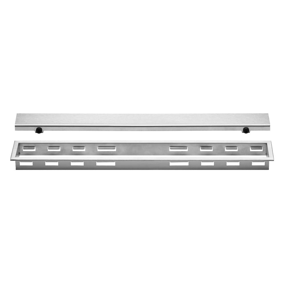 Schluter Systems KL1AR30EB120 Kerdi-Line Brushed Stainless Steel Rectangle Grate