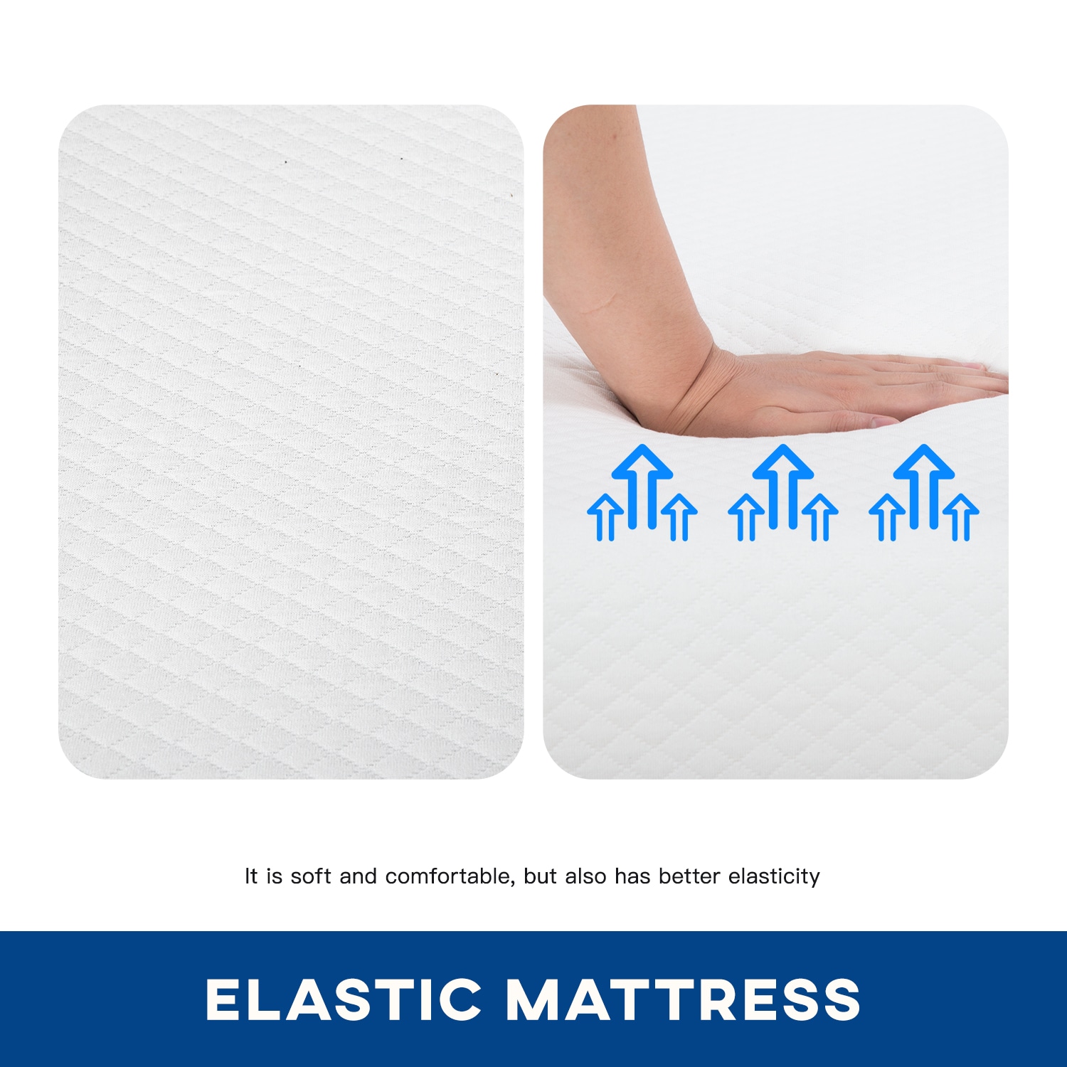 FDW MEM-10Q303-WHITE Mattresses-Boxsprings - View #2