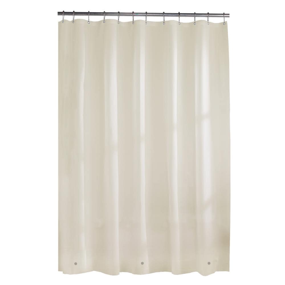 Style Selections 72-in L Linen Solid Mildew Resistant Vinyl Shower ...