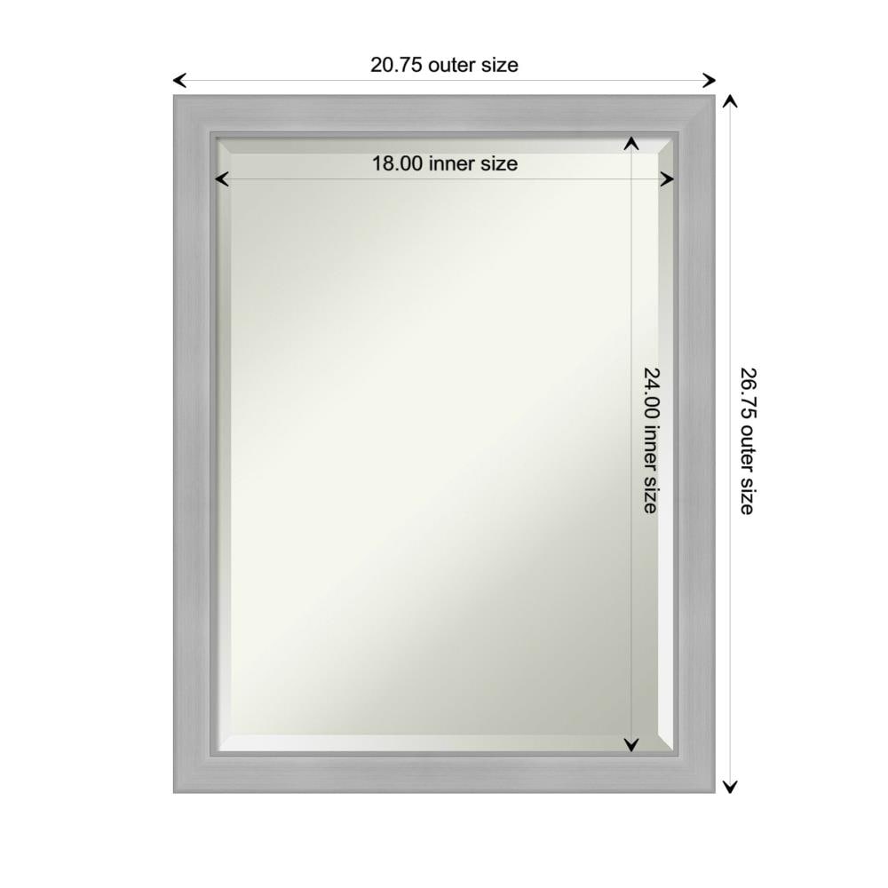 Amanti Art Vista Brushed Nickel Frame Collection 20.75-in W x 26.75-in ...