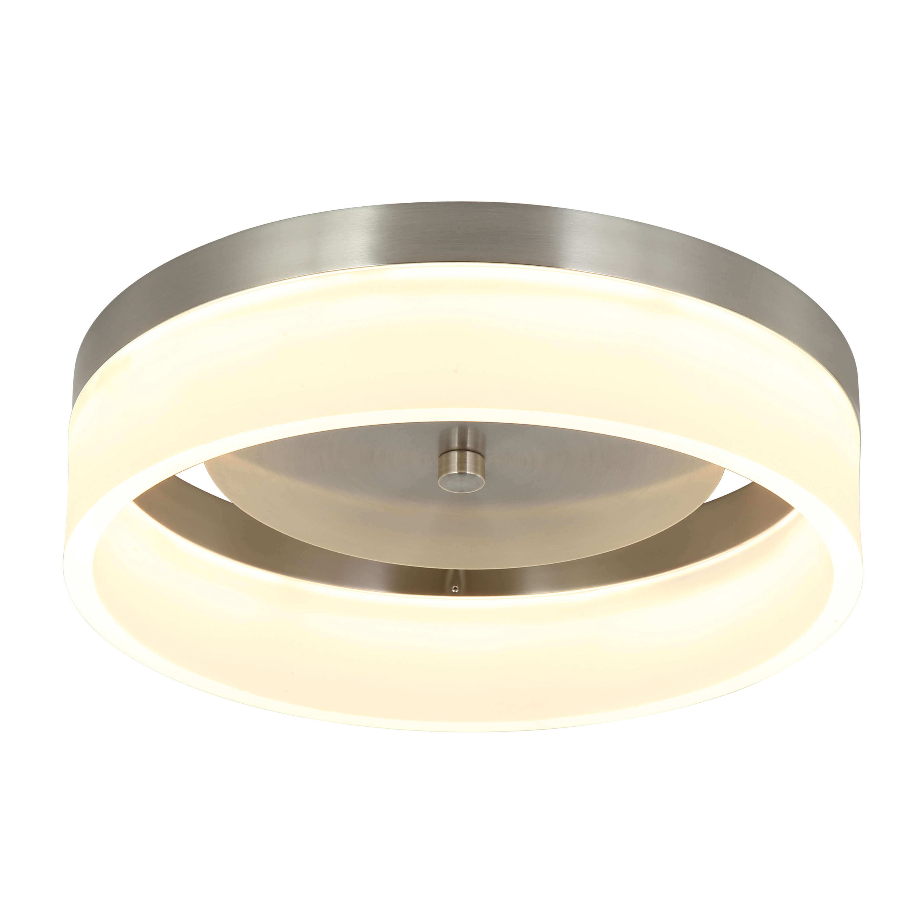 Lcaoful LF-SL30062 1-Light Satin Nickel LED Flush Mount Light