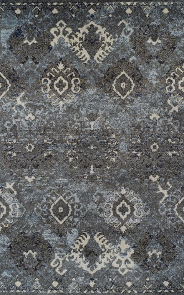 Addison Rugs OSBL31GR3X5 Blair 3 x 5 (ft) Polypropylene Gray Rectangular Indoor Ikat Southwestern Area rug