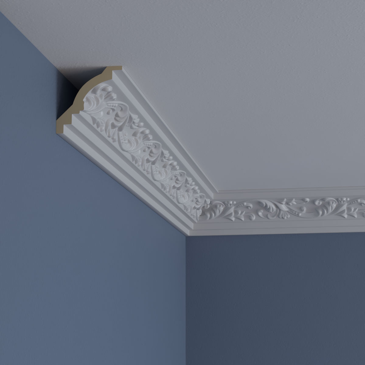 2 3/4"H x 2 3/4"P x 4"F x 94 1/2"L Tristan Crown Moulding