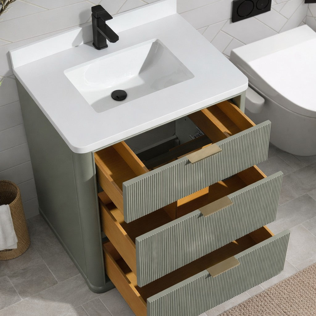 Ari Kitchen & Bath AKB-ARIA-30-SAGE Bath-Vanity-Combo - View #3