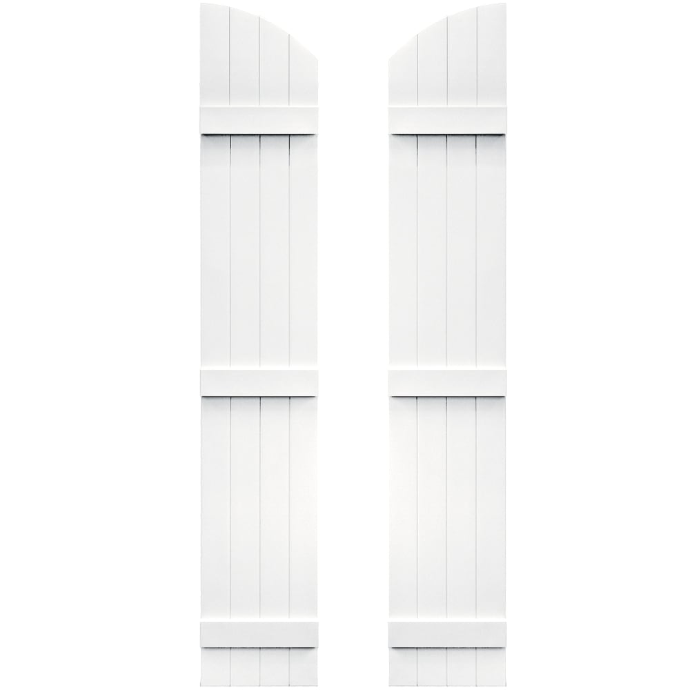 Vantage V5931477001 13.875-in W x 77-in H White Board and batten Exterior Shutters ( 1 -Pack )