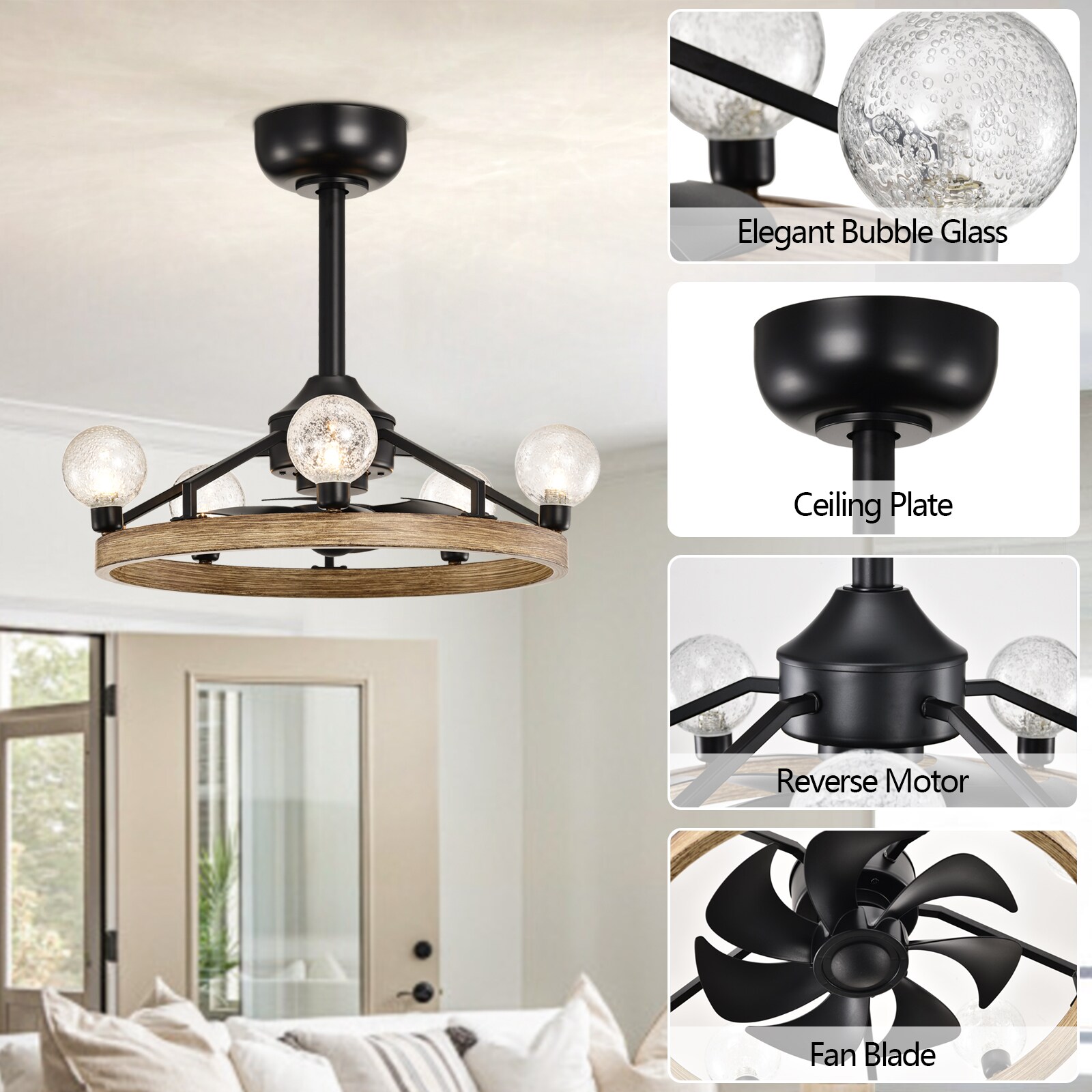 Maxax 26008-5BK Ceiling-Fans - View #4