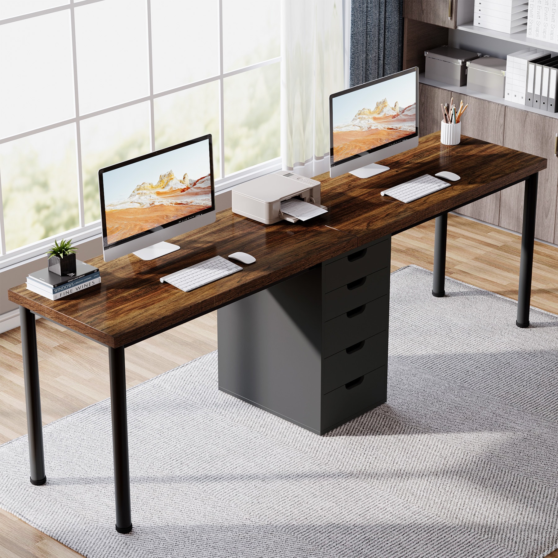 Fnova LWTJ-RY0190 Office Conference Table Multiple colors/finishes 2 -Person Conference table ( 29.52-in W x 78.74-in H )