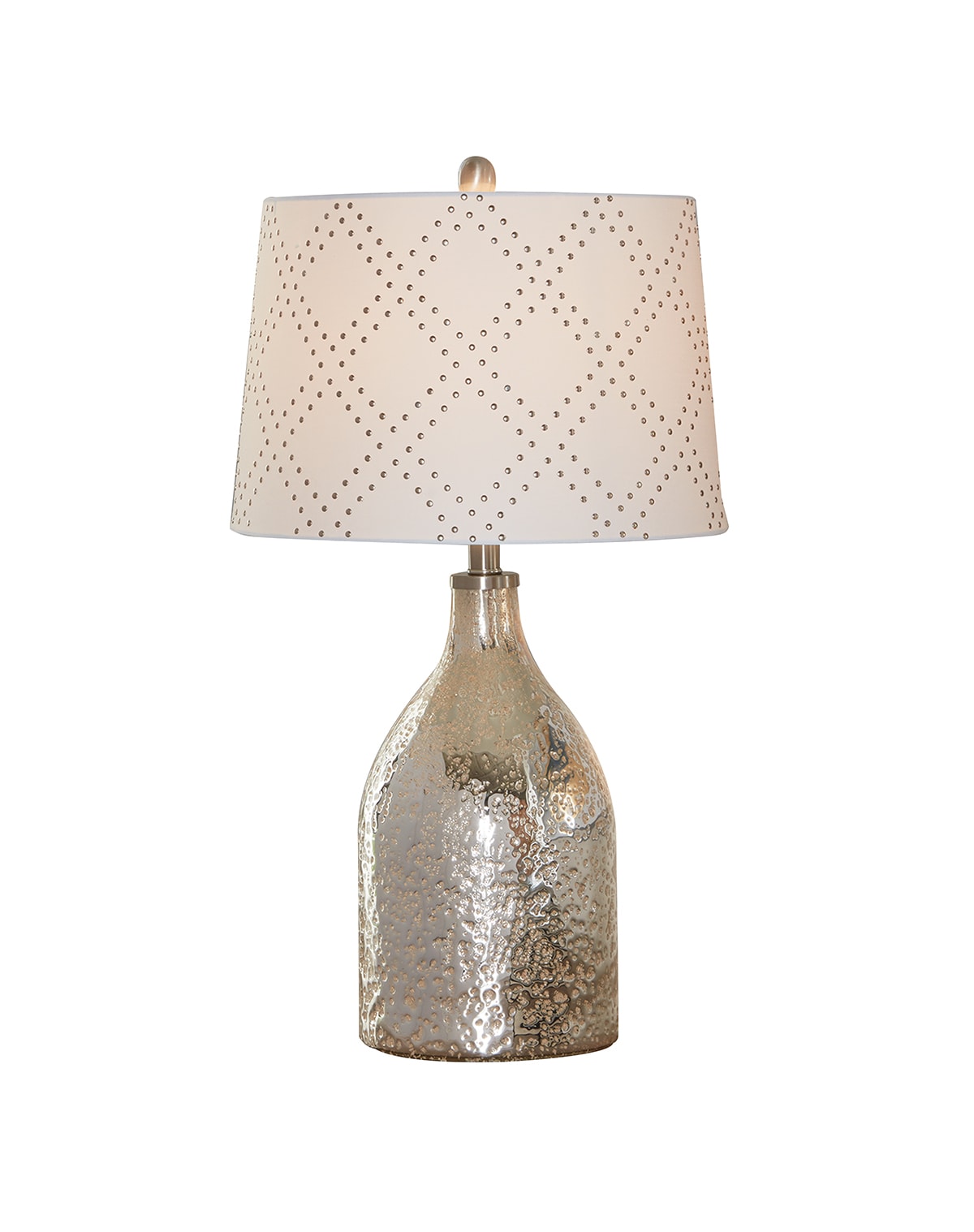 Scott Living 27-in Silver Table Lamp with Fabric Shade in the Table Lamps  department at Lowes.com