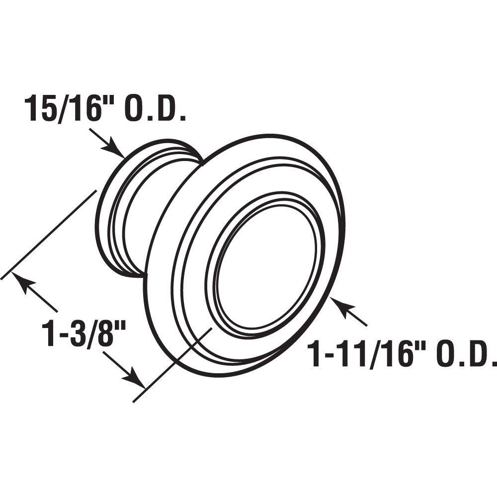 Prime-Line N 7439 Bifold-Closet-Door-Knobs - View #2
