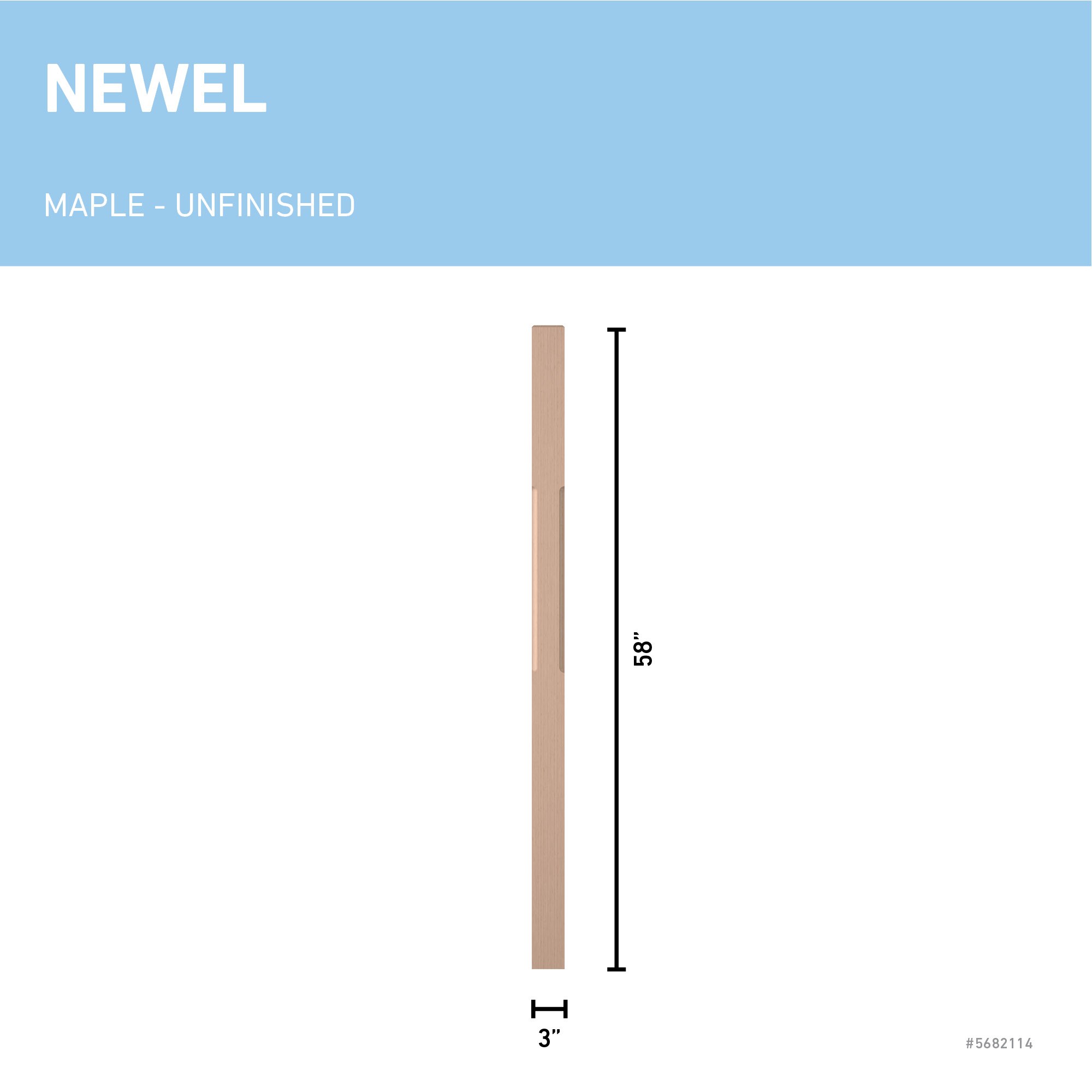 L.J. Smith Stair Systems LJC-4111-M Interior-Stairpart-Newel-Posts - View #3