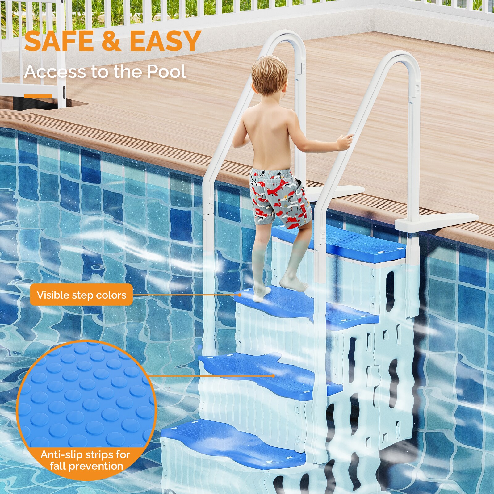 VINGLI LS-G58000772 Above-Ground-Pool-Lad-Steps - View #2