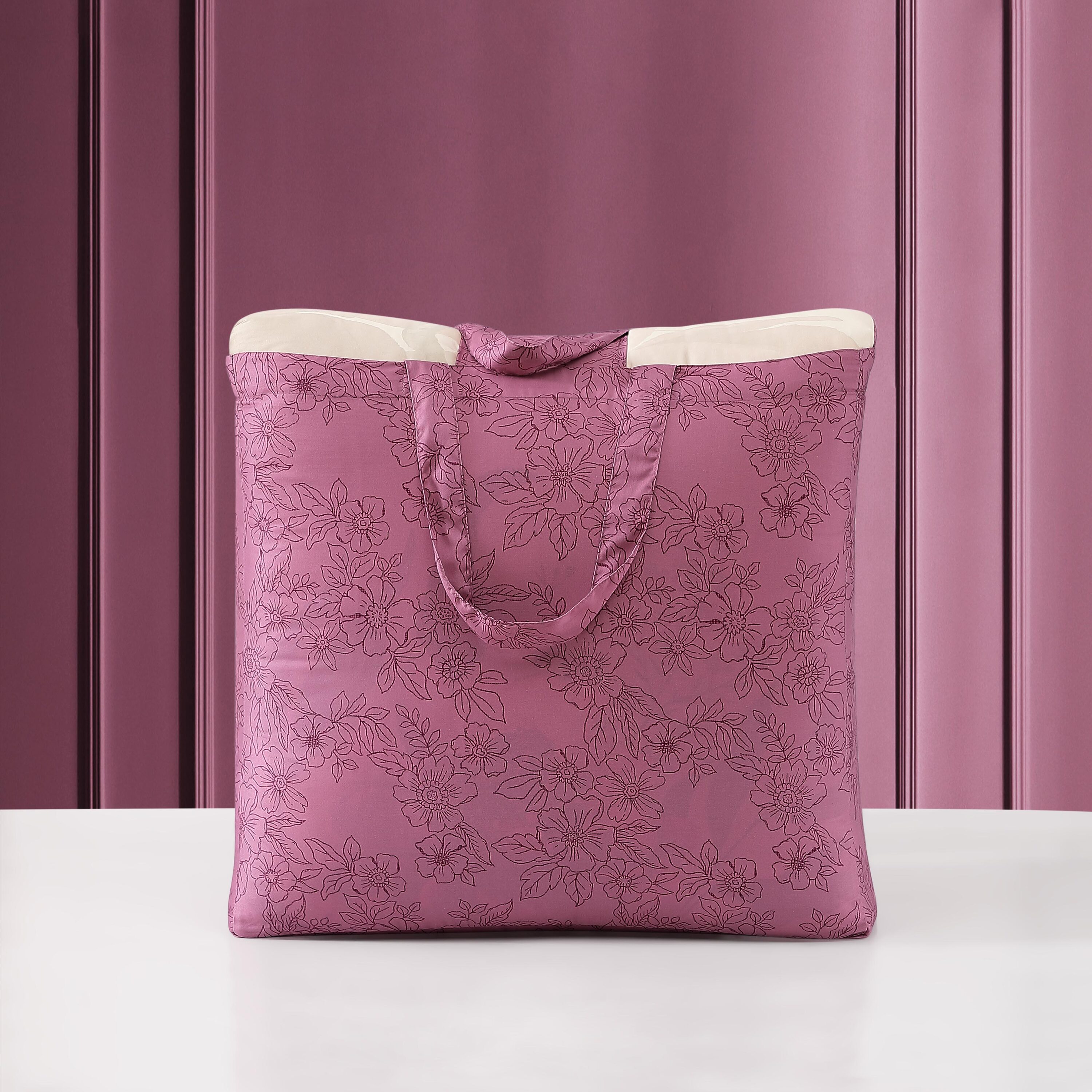 Plum Haze Queen Cotton Sateen Reversible Comforter Set