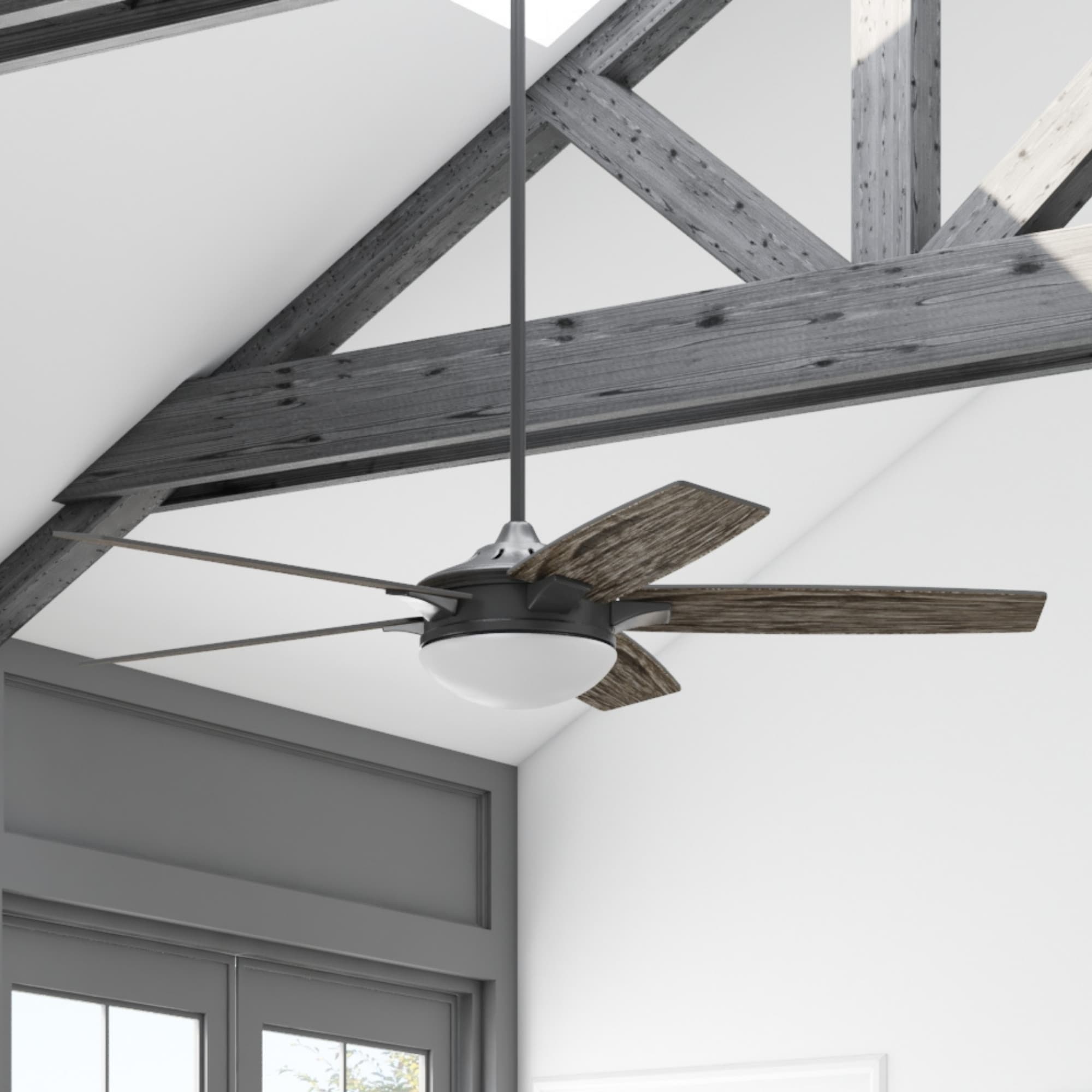 Harbor Breeze 42074 Oakham 70-in Bronze with Mocha/Cocoa Blades Ceiling Fan With Light - Remote Included ( 5 -Blade )
