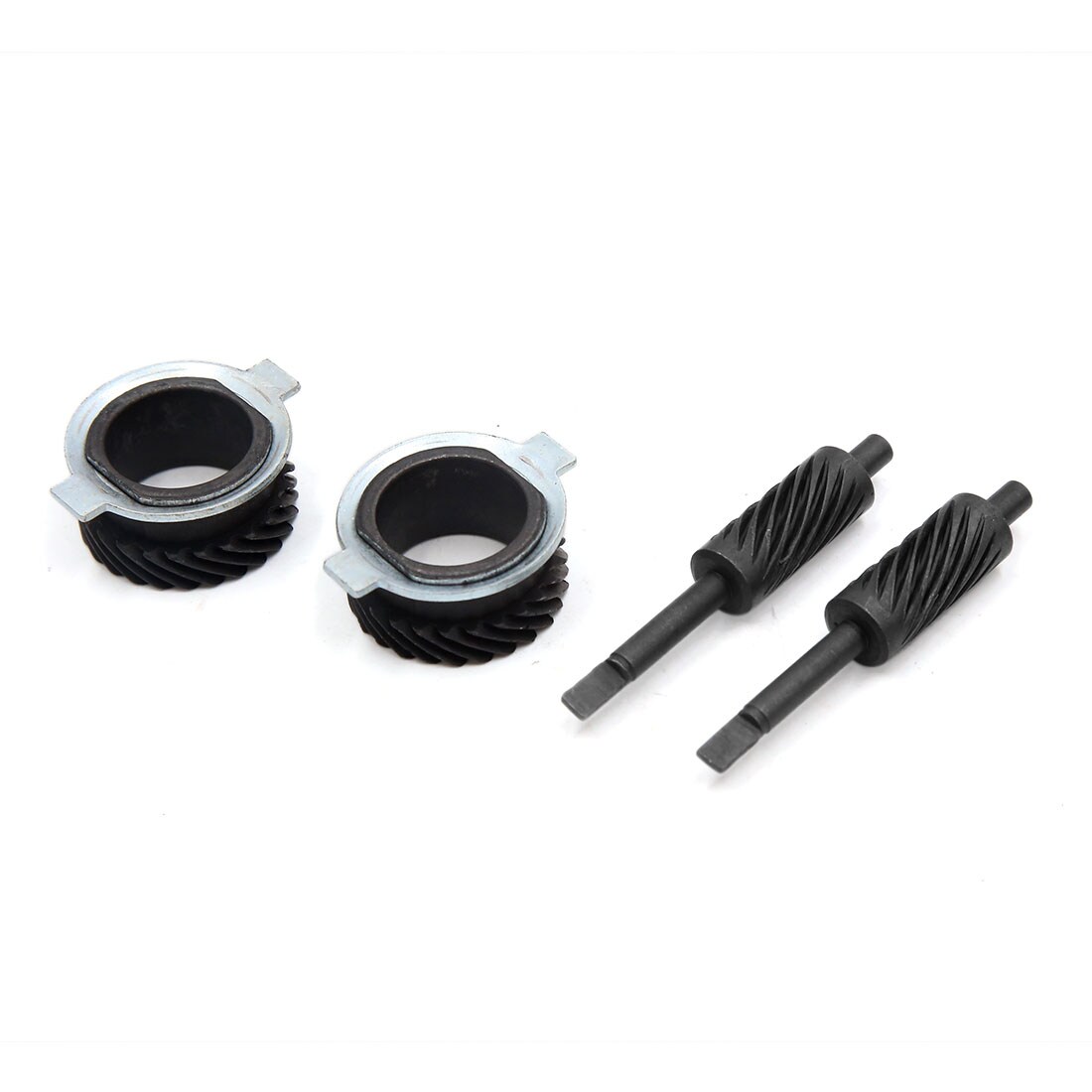 Unique Bargains 2pcs Motorcycle Front Wheel Axes Drum Brake Speedometer Drive Gear Set for GY6 125