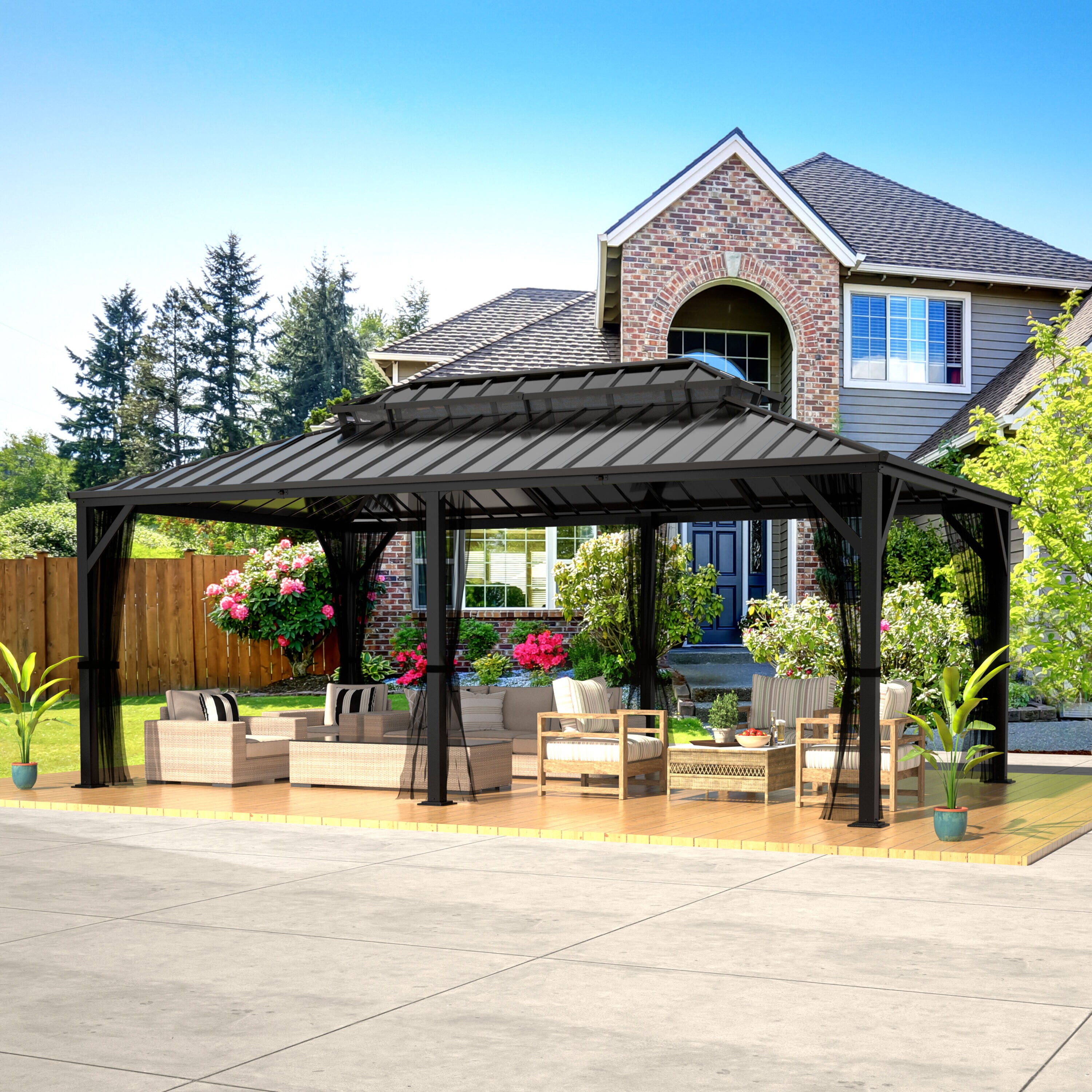 VEIKOUS PG0201-09-33 Wood-Resin-Gazebos - View #10
