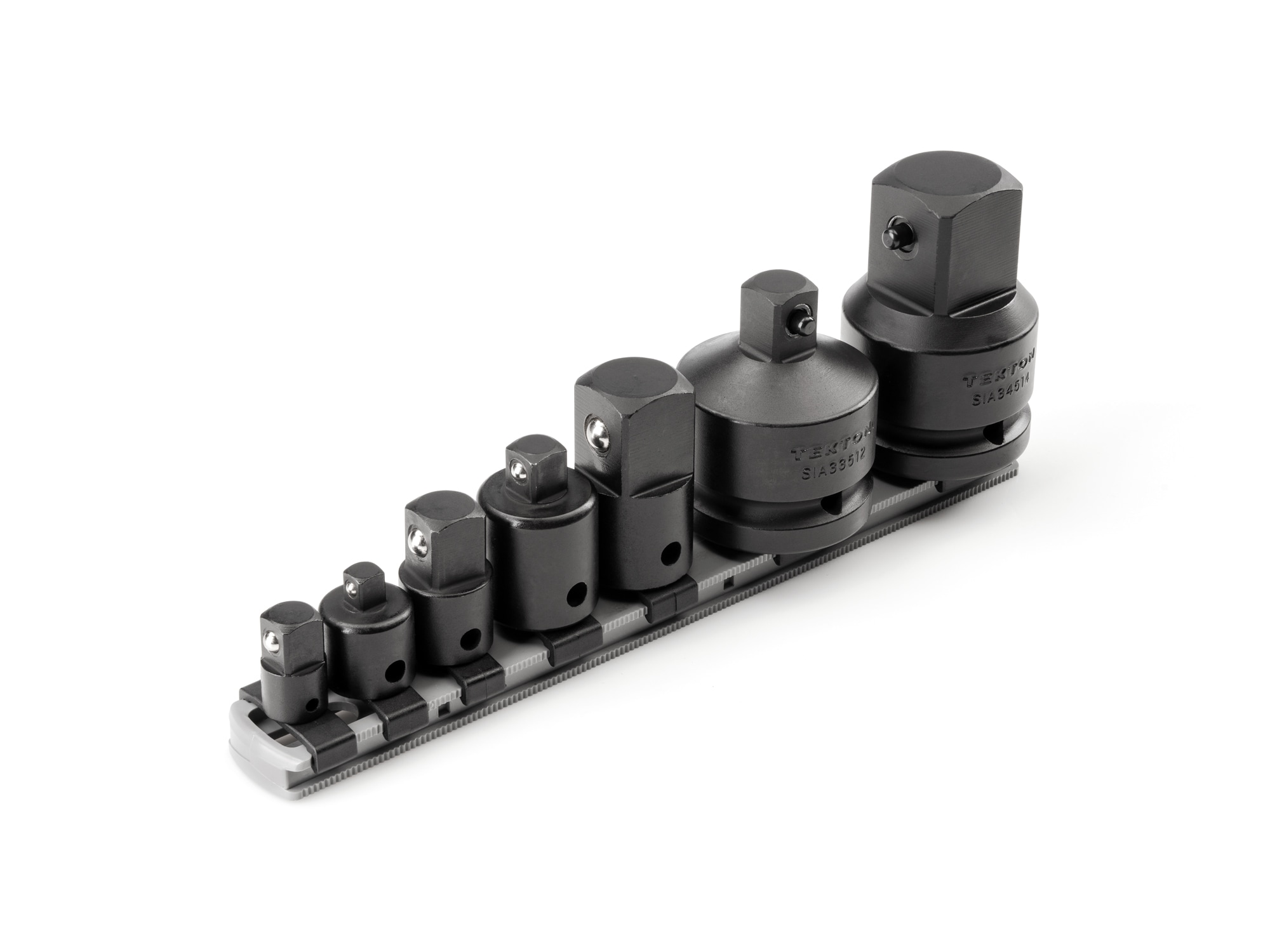 TEKTON 7 -Piece 1/4-in 3/8-in 1/2-in to 1/4-in 3/8-in 1/2-in Impact socket adapter/reducer set #SIA99127