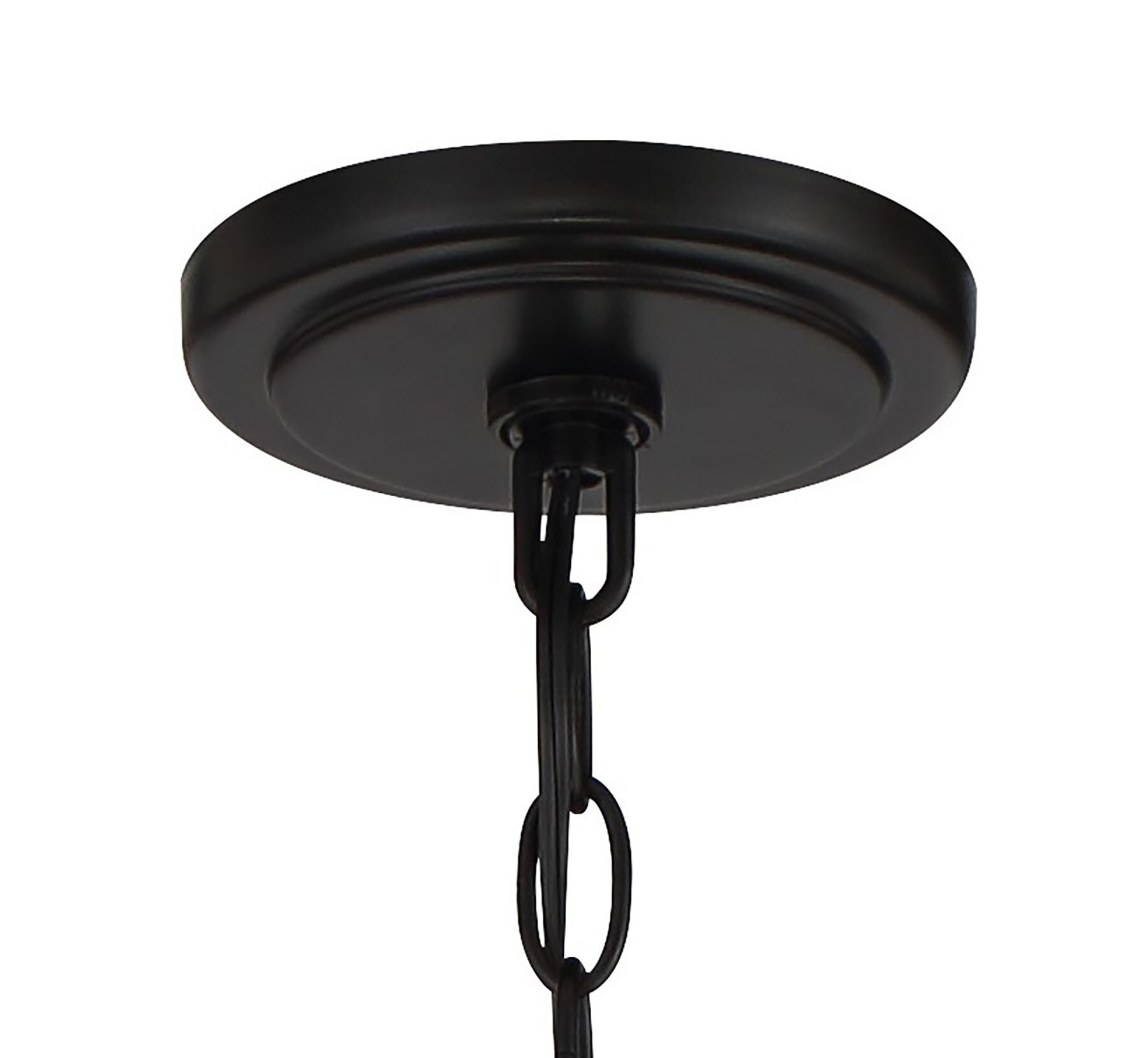 Laurel Estate Coal Finish 4-Light Clear Glass Lantern Chandelier