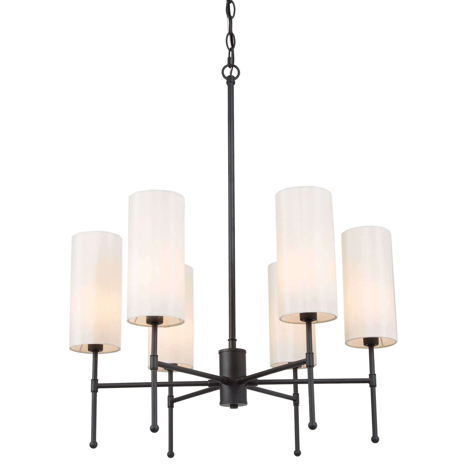 6 light chandelier with shade