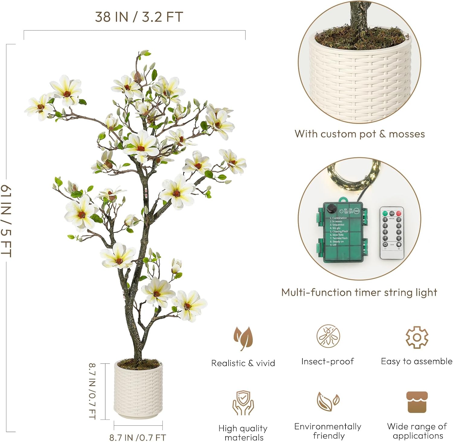 WhizMax DF-PHK-33YJ49X3 Artificial-Plants-Trees - View #5