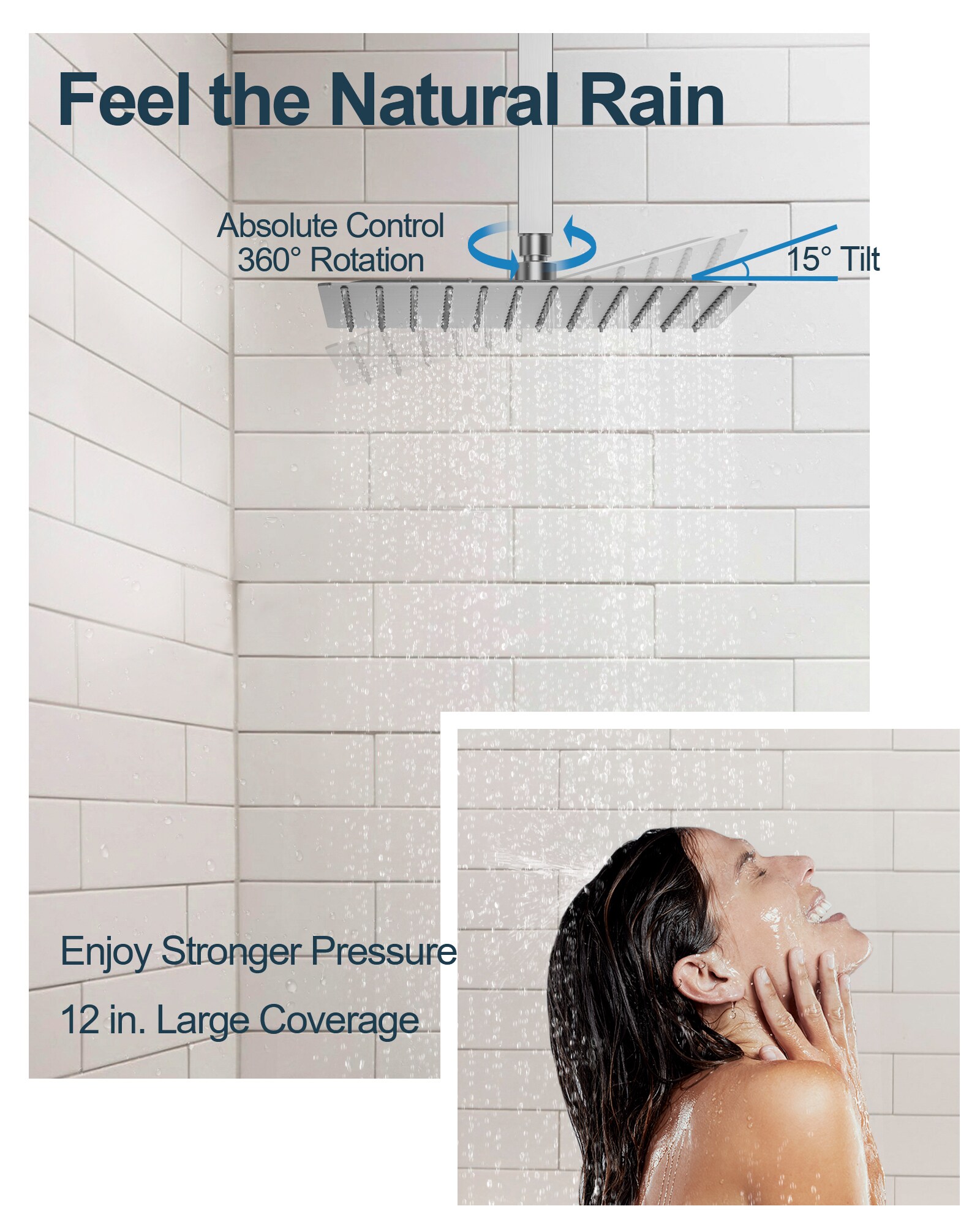 GRANDJOY SFS-1067-NK12 Showerhead-Bar-Panels - View #5