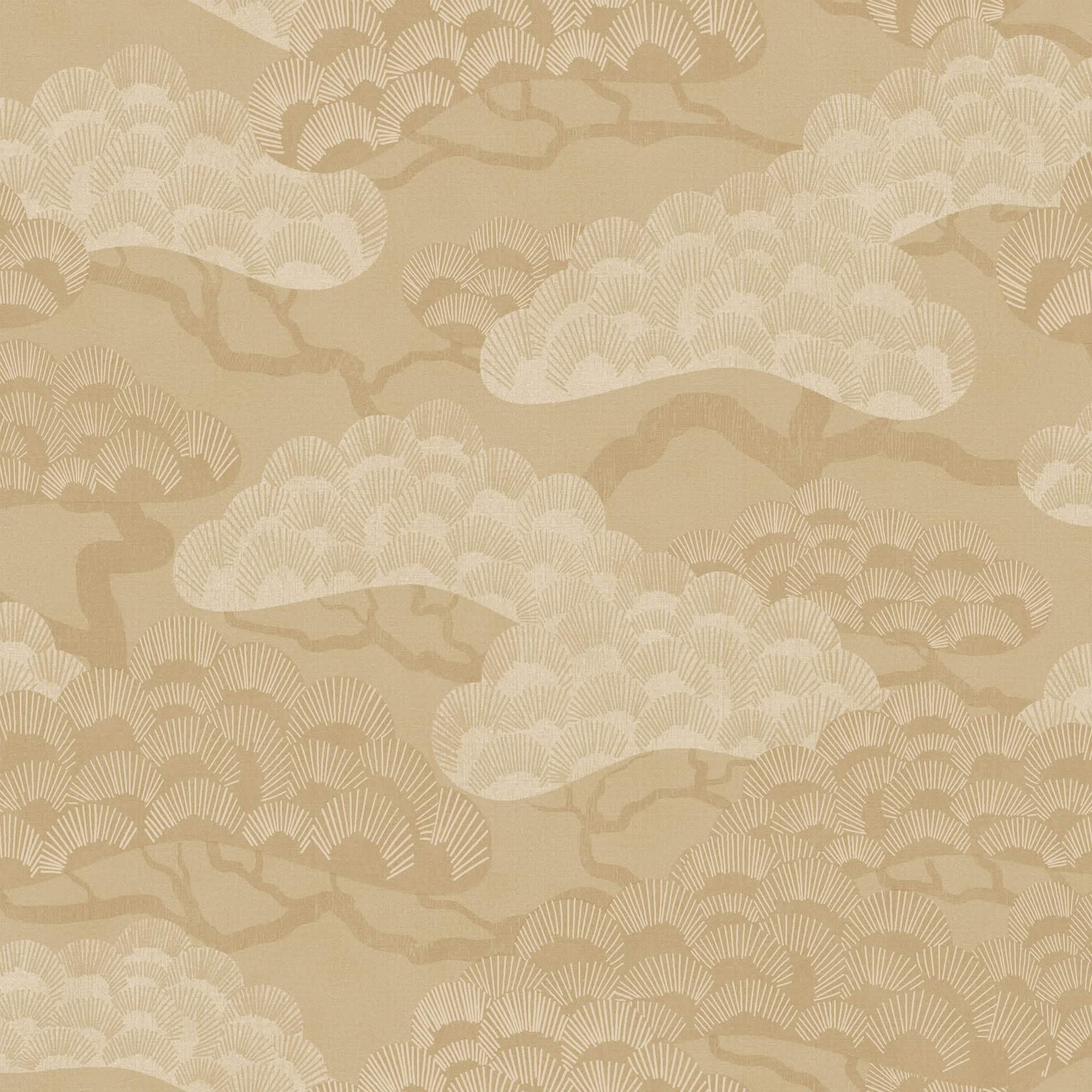 Bonsai Grove Sand Beige Wallpaper