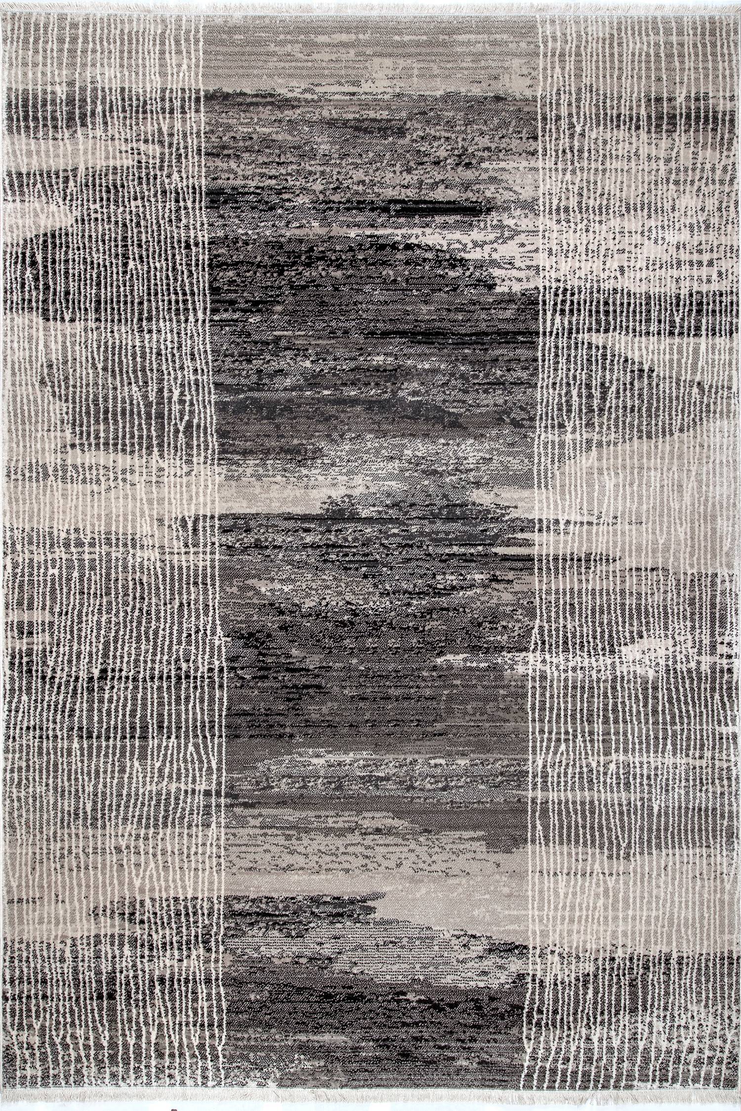 nuLOOM KHTR18A-6709 7 x 9 (ft) Loomed Polypropylene Gray Rectangular Indoor Abstract Vintage Area rug