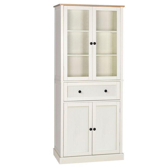 Kitchen Pantry Storage Cabinet Cupboard, Dining Room Cabinets With Glass Doors