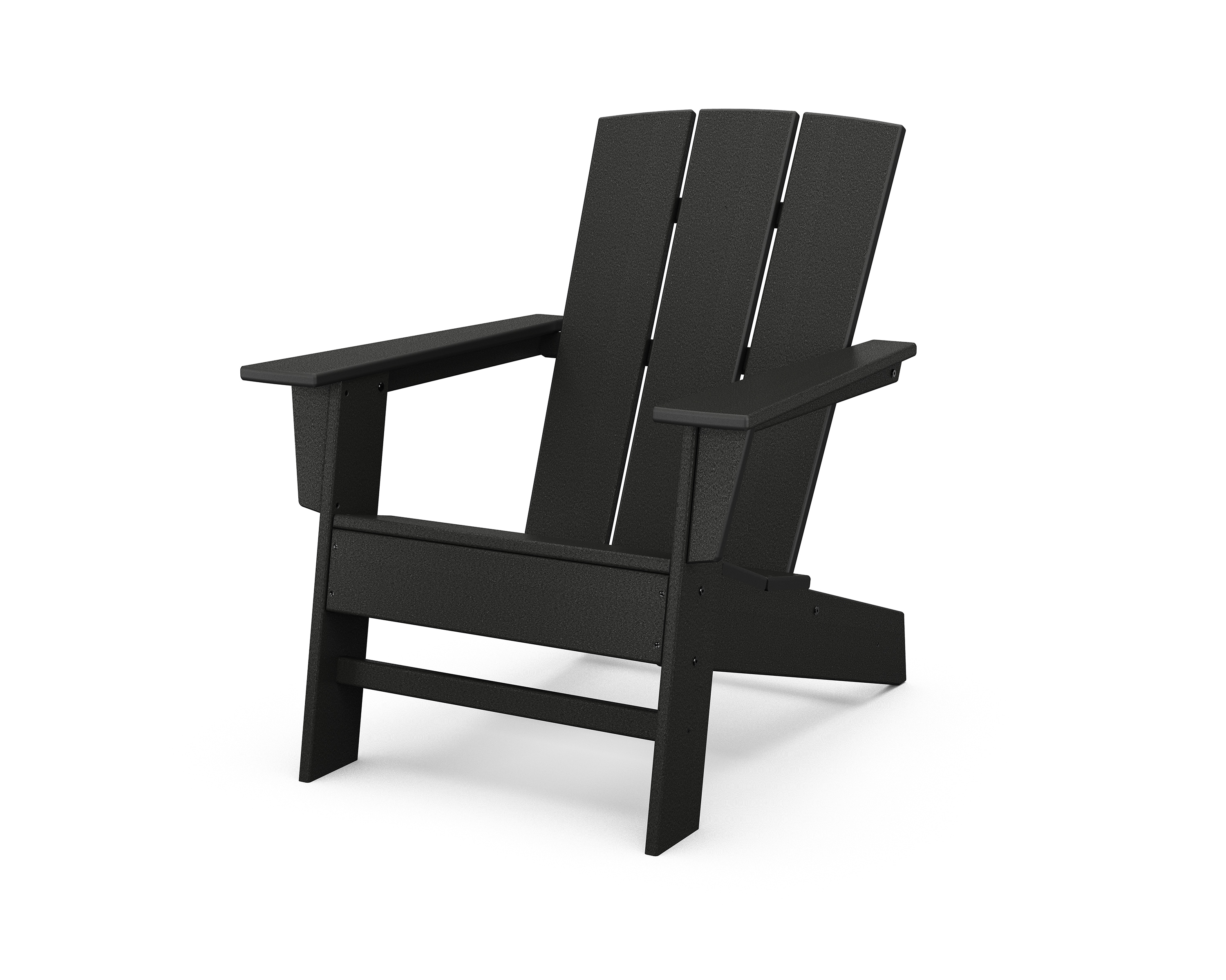 Allen + roth by POLYWOOD Oakport Slate Grey Poly-lumber adirondack chair store