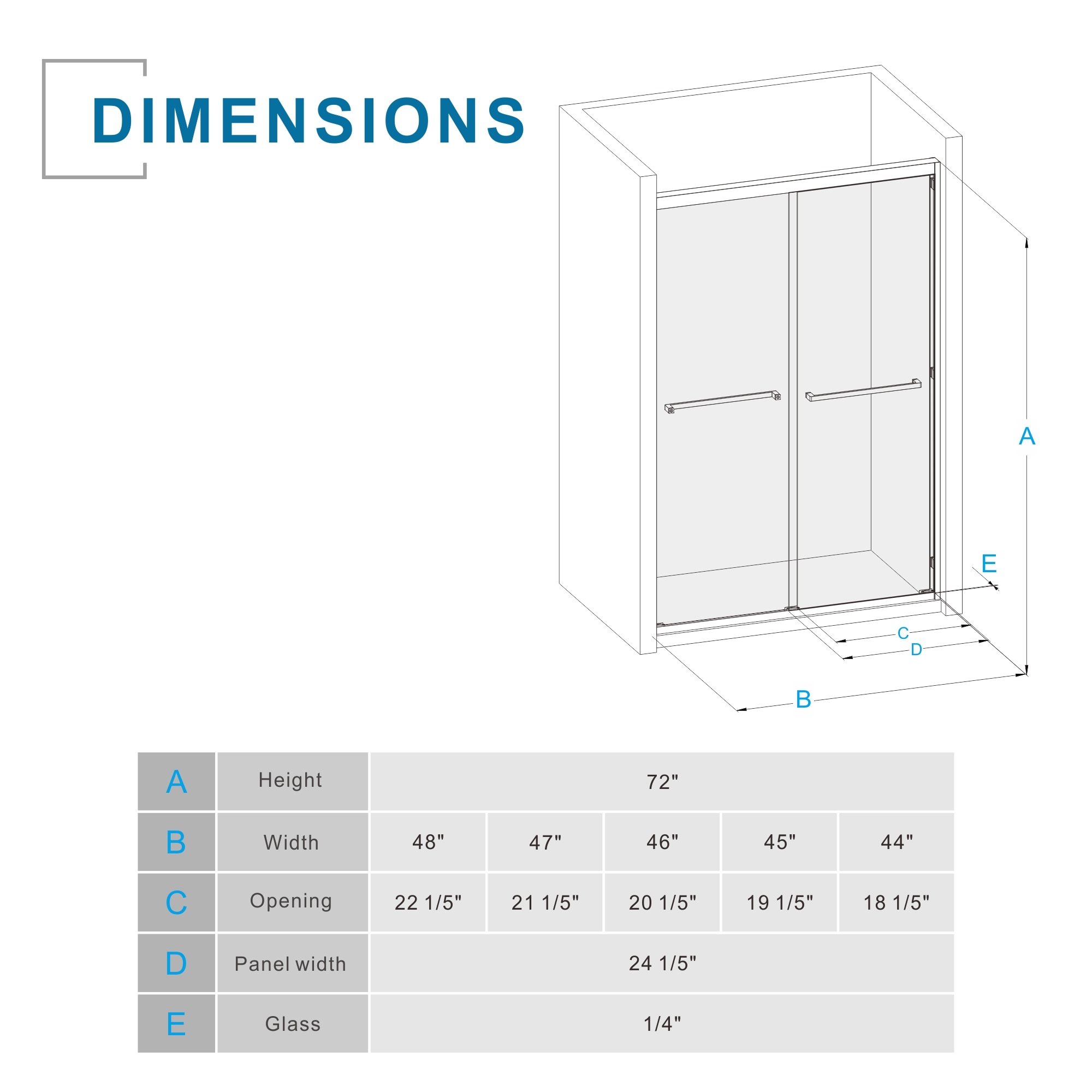 WELLFOR DTG-BAS137BG Shower-Doors - View #9