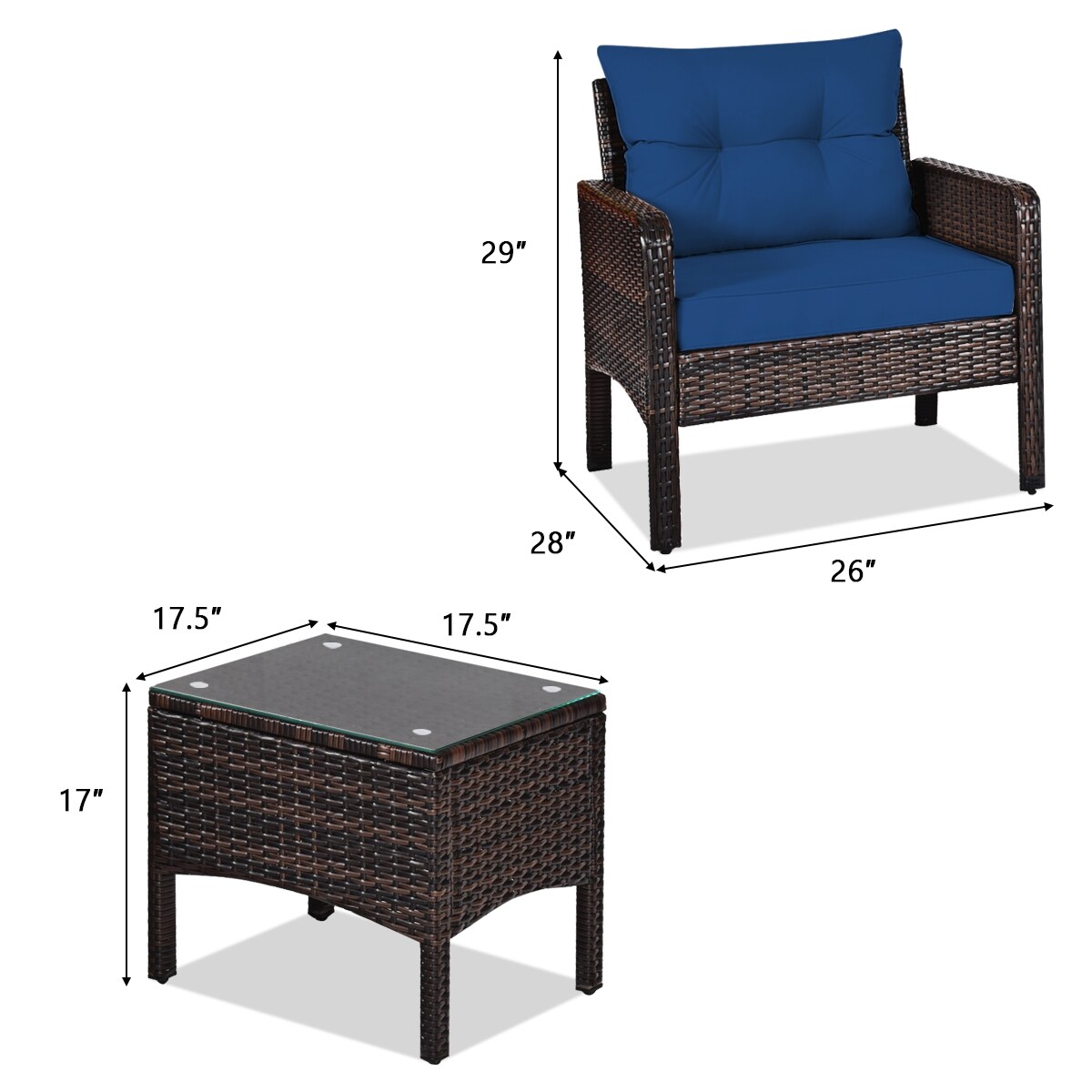 Forclover HYFC-639NY Patio-Conversation-Sets - View #7