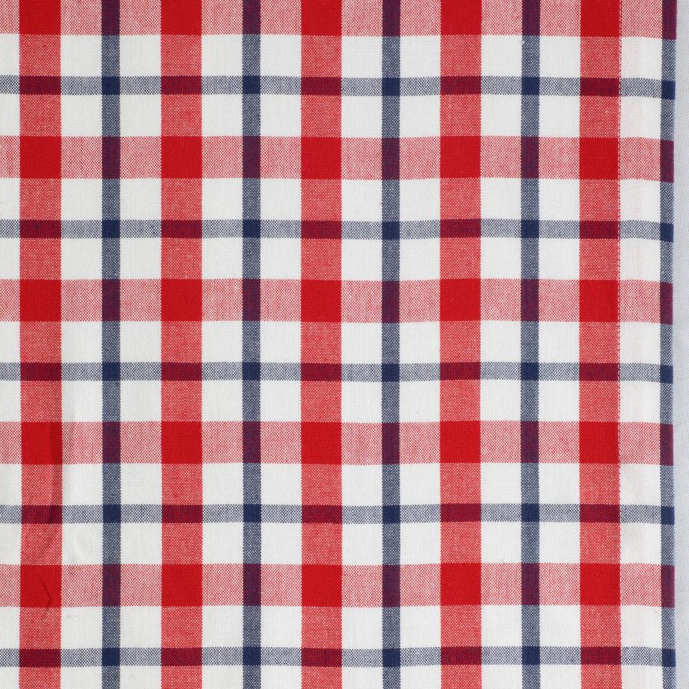 14 x 72 in. Red White and Blue Cotton Plaid Table Runner