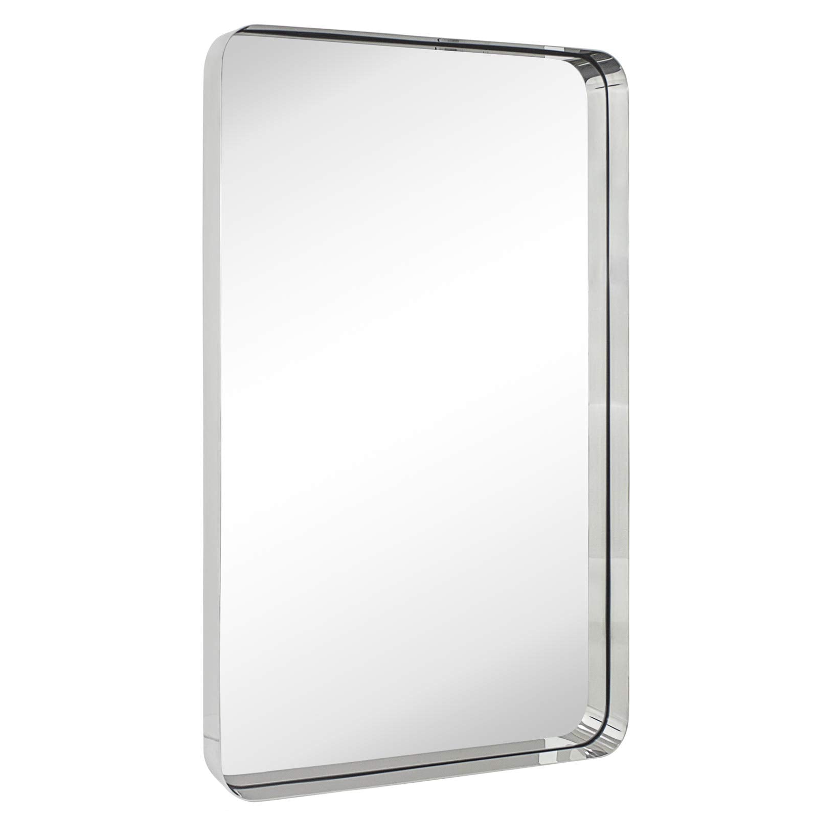 TEHOME GC-00169 Arthers 24-in x 36-in Framed Rectangle Bathroom Vanity Mirror ( Chrome )