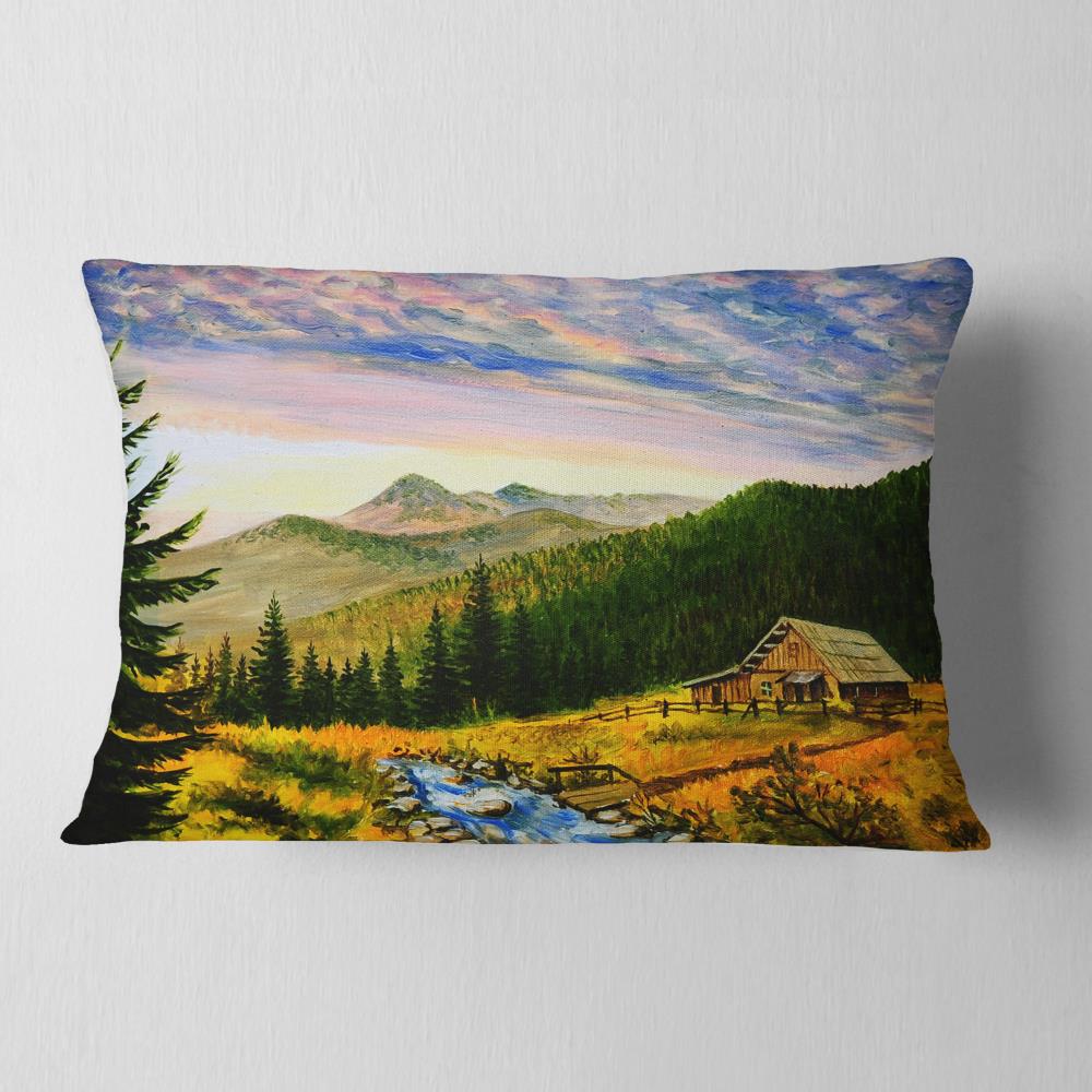 Designart CU6010-12-20 12-in x 20-in Yellow Indoor Decorative Pillow