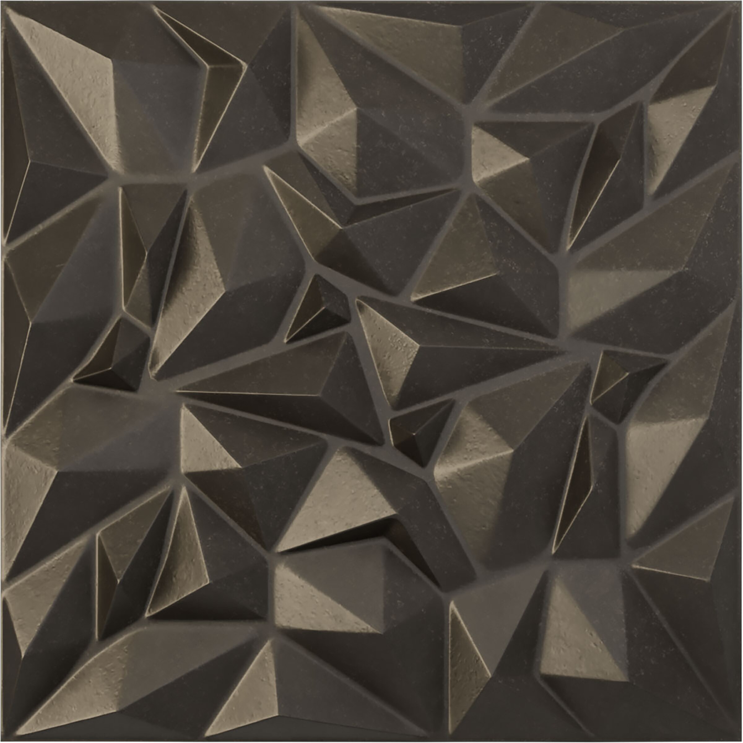Ekena Millwork WP20X20LTDST 19-5/8-in x 19-5/8-in Embossed Paintable/Stainable Black PVC Abstract Wall Panel ( 2.67-sq ft )