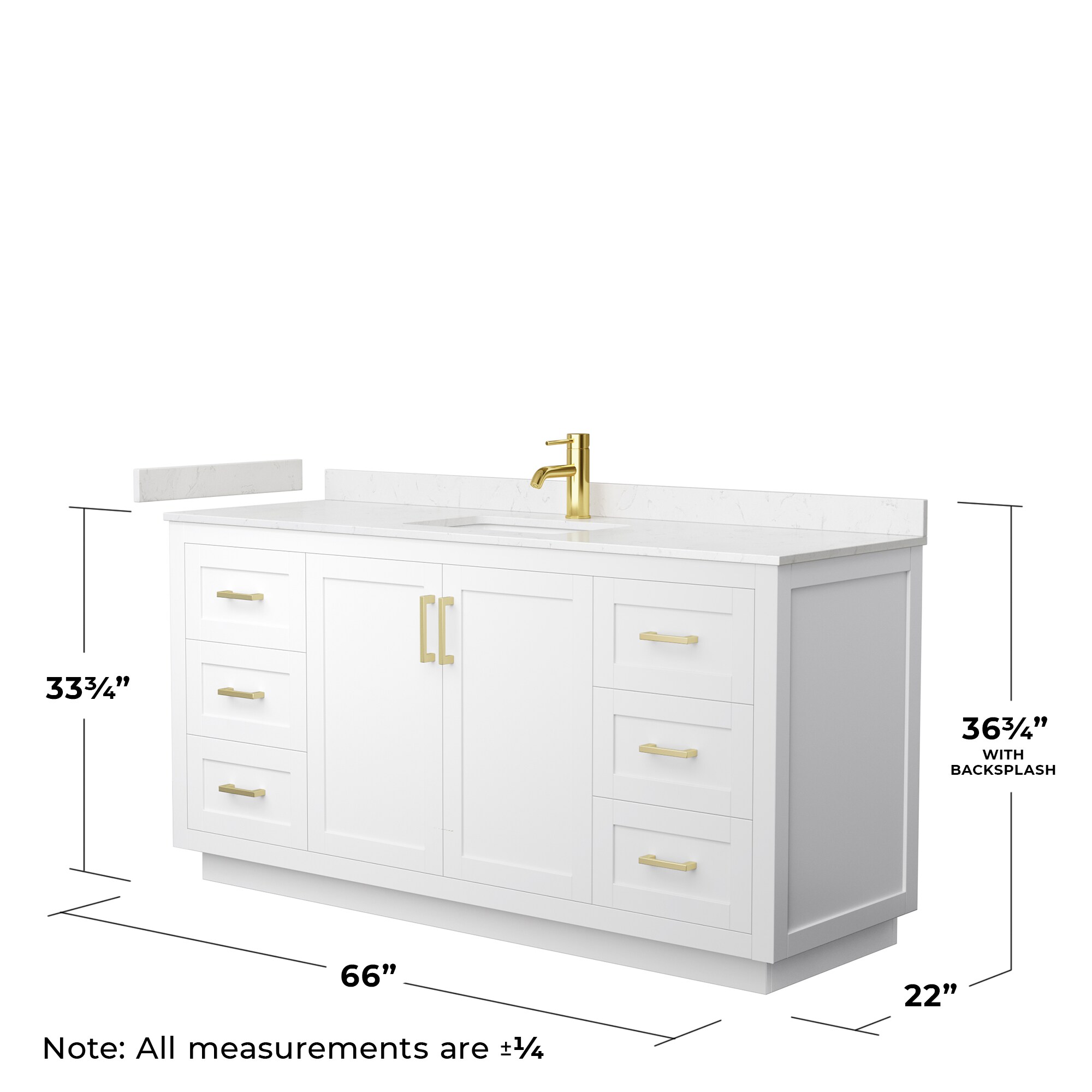 Wyndham Collection WCF292966SWGC2UNSM58 Bath-Vanity-Combo - View #6