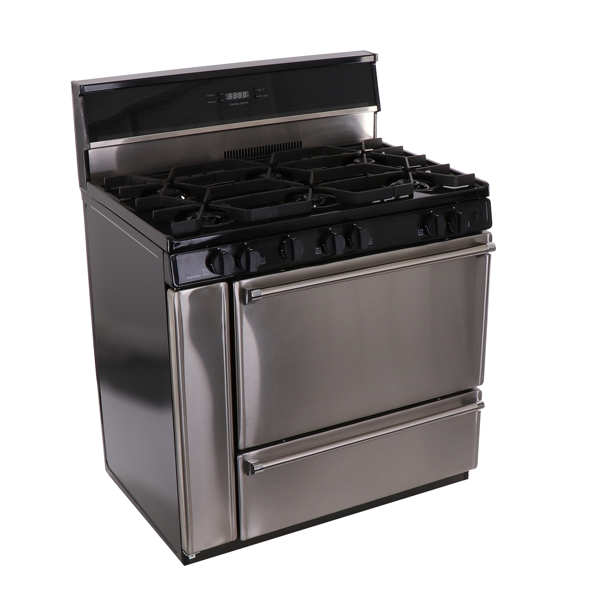 BGRG3617U 36″ PROFESSIONAL STEEL GAS RANGE WITH GRIDDLE