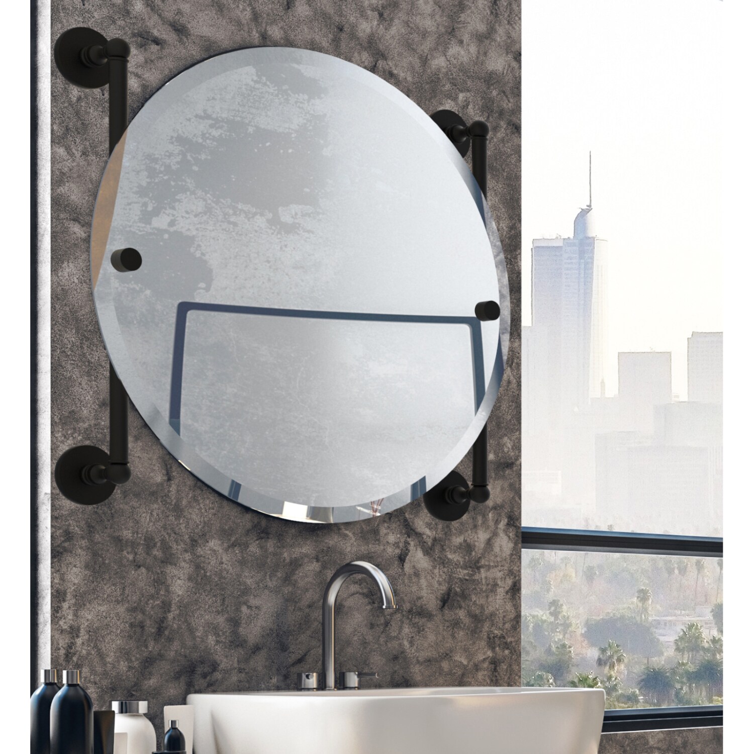 Allied Brass P1000-27-90-ORB Framed-Bath-Mirrors - View #3
