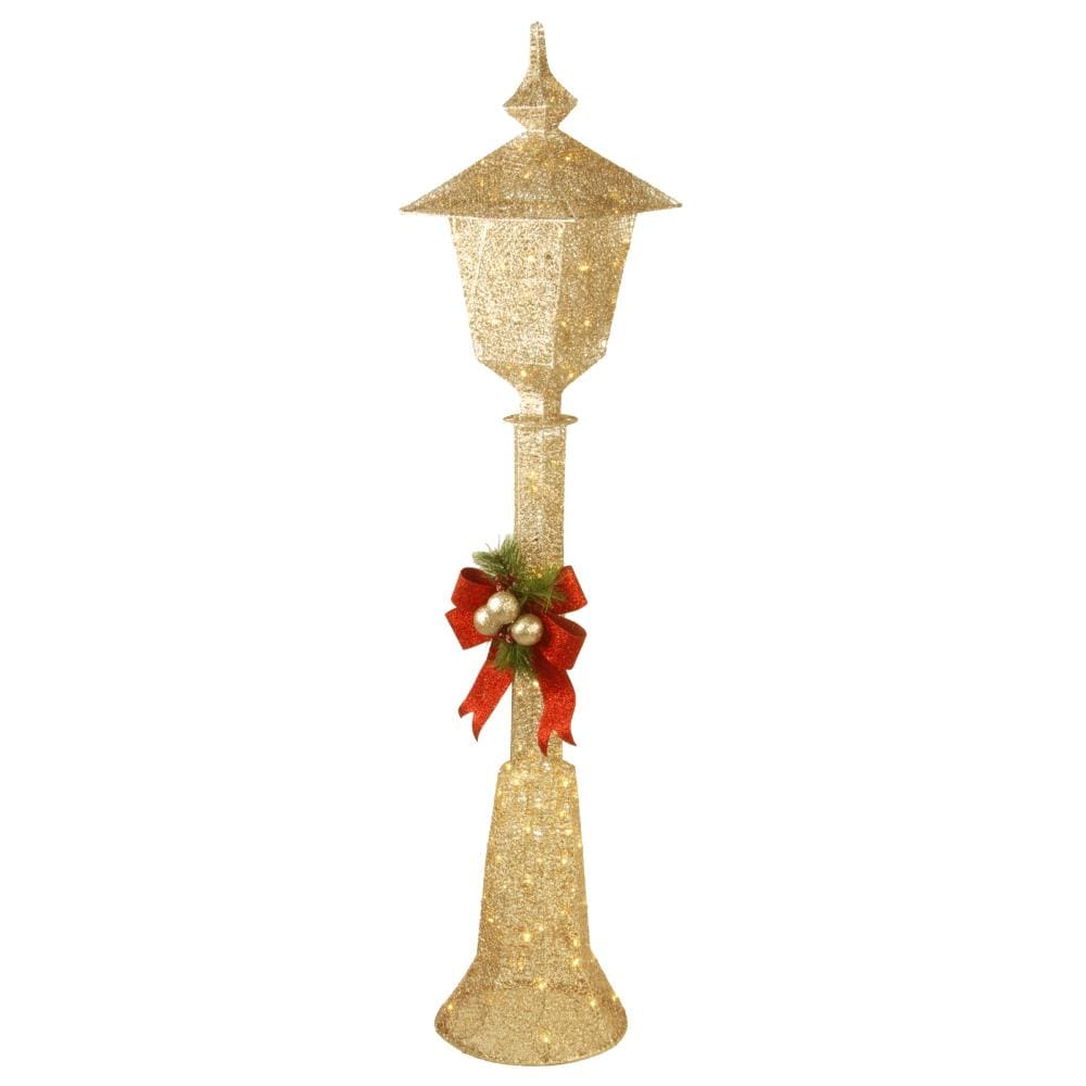 4’ Pre-Lit Victorian Lamp Post Christmas Winter Holiday Decoration NIB 
