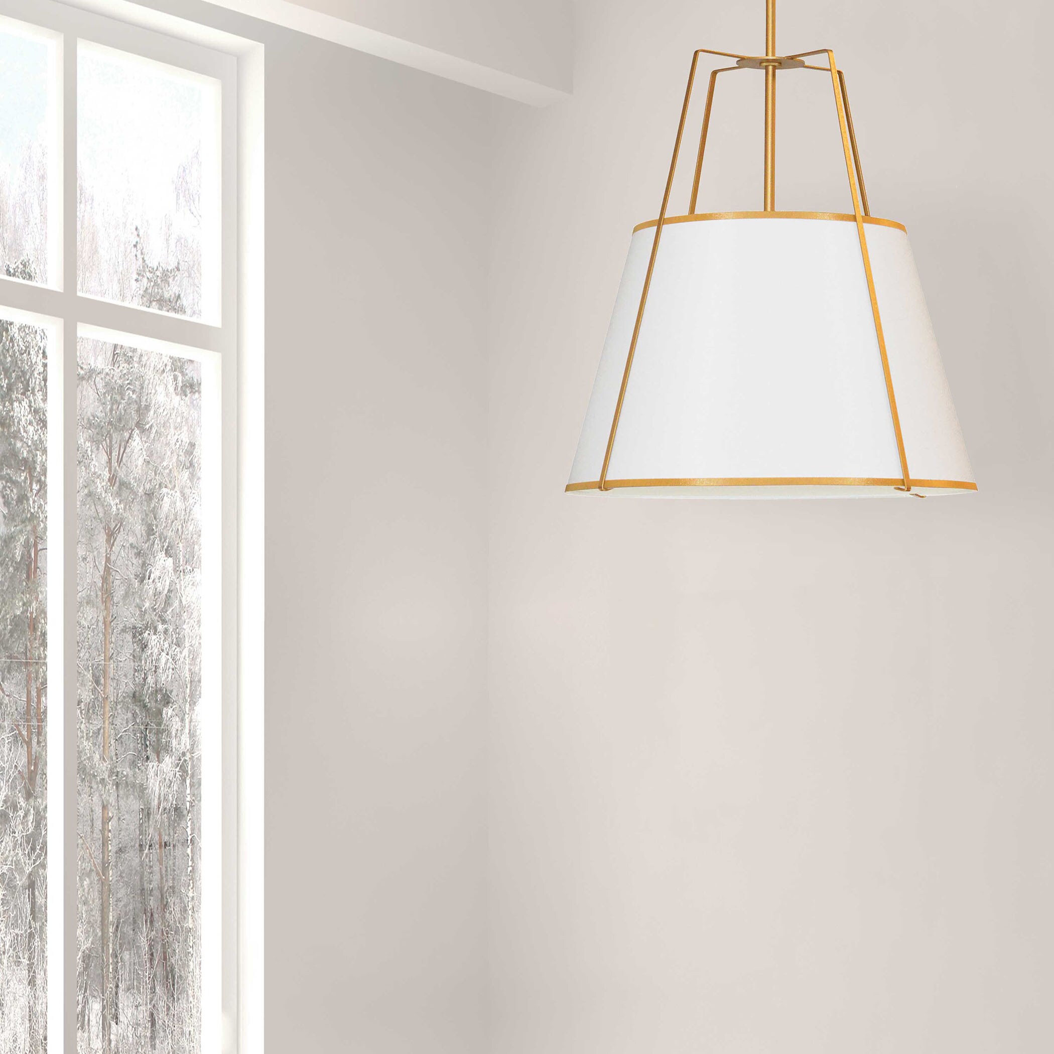 Dainolite TRA-3P-GLD-WH Pendant-Lights - View #2