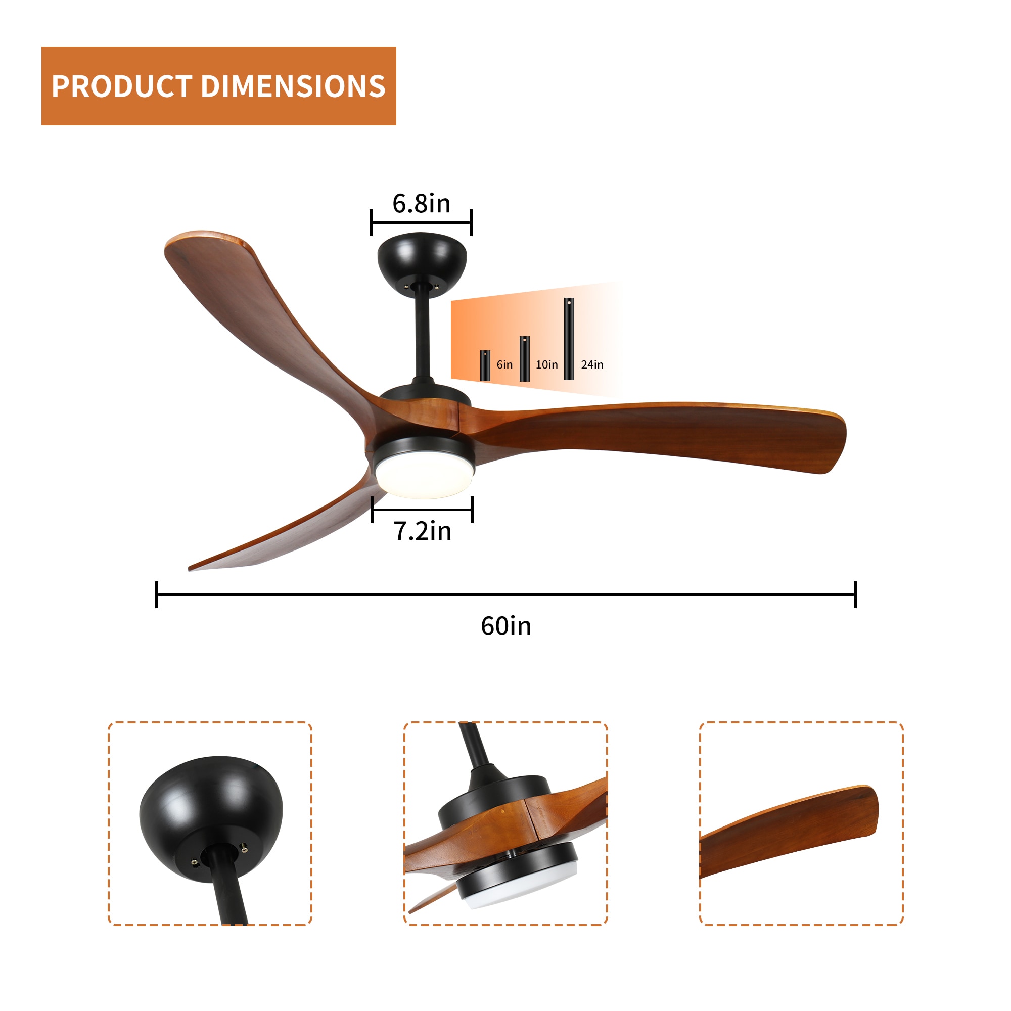 Fun Orange FUN26CF58 Ceiling-Fans - View #3