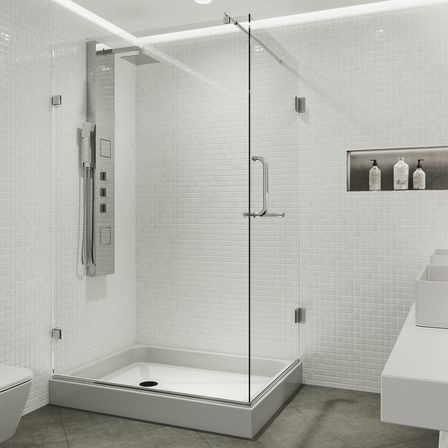 VIGO VG6012CHCL36WL Alcove-Shower-Kit - View #3