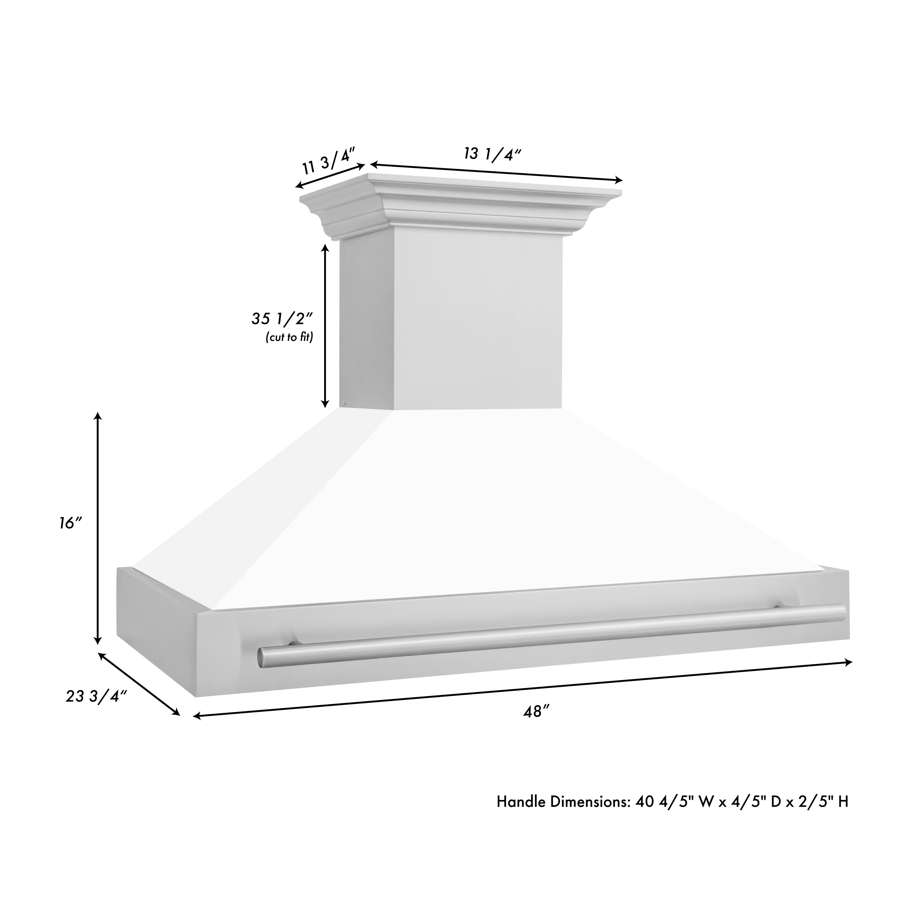 ZLINE KITCHEN & BATH 8654STX-WM-48 Wall-Mounted-Range-Hoods - View #3