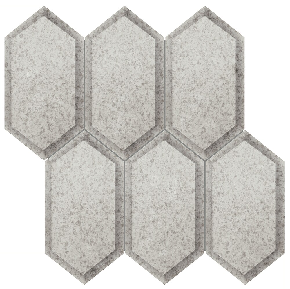 Hexagonal Silver mirror  bevelled wall tiles suitable for any bathroom kitchen 