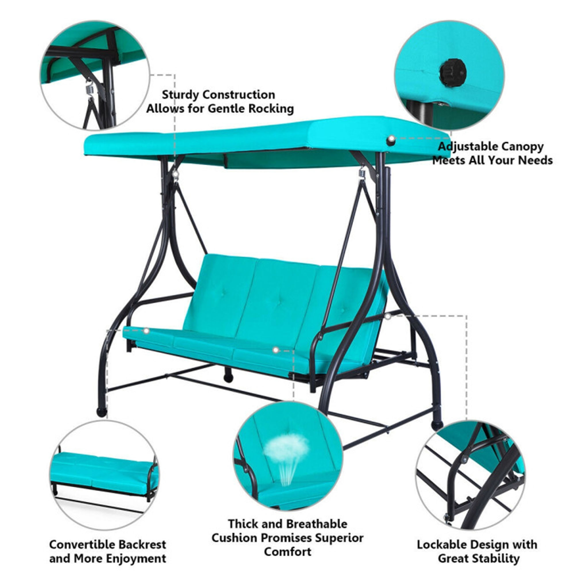 Mondawe 4TU-HY Swing-Gliders - View #3